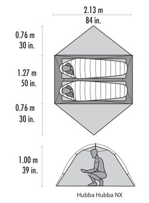 Намет туристичний MSR Hubba Hubba NX 2-Person Backpacking Tent - gray