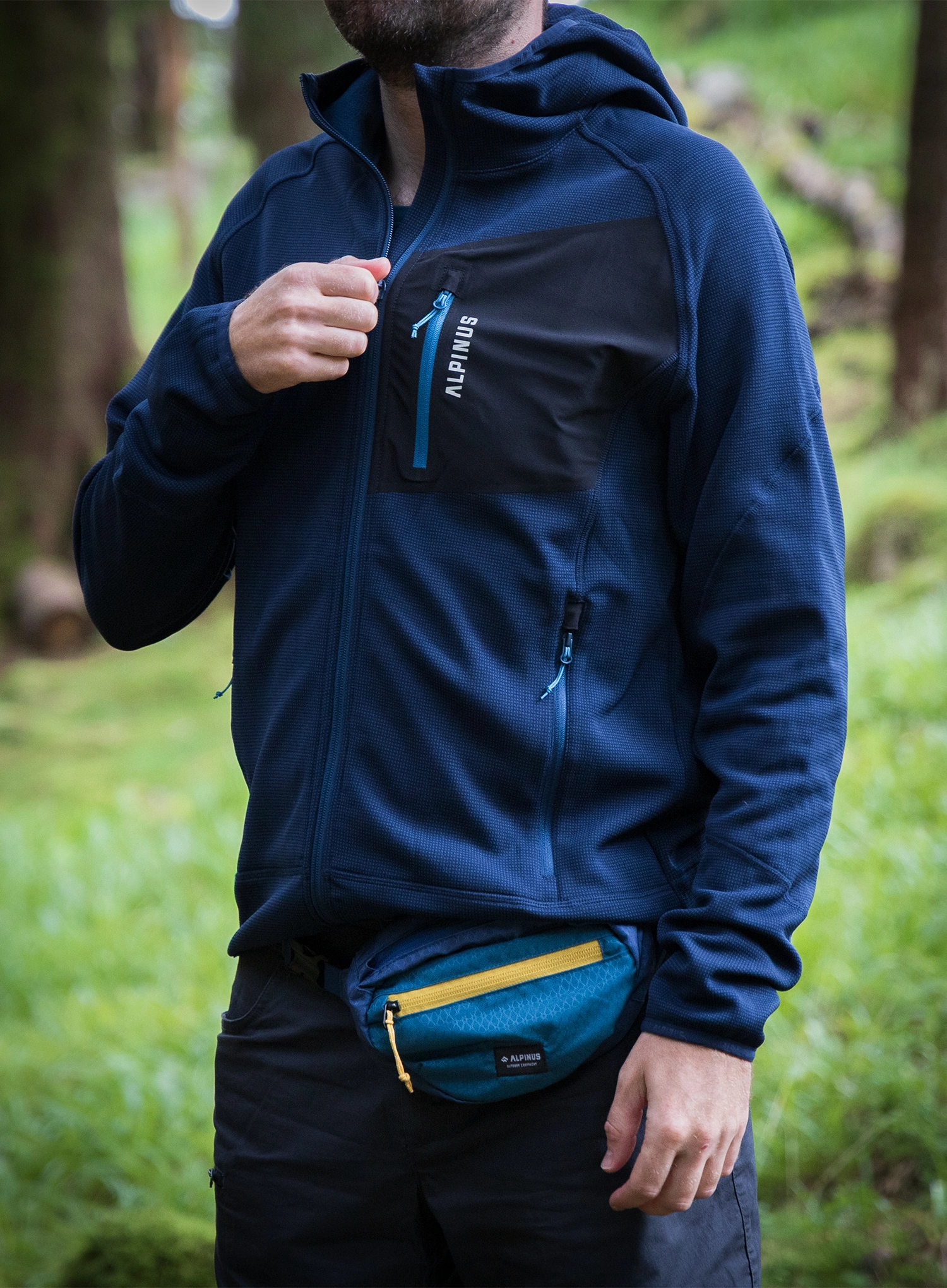 Сумка поясна Alpinus Grampians - blue
