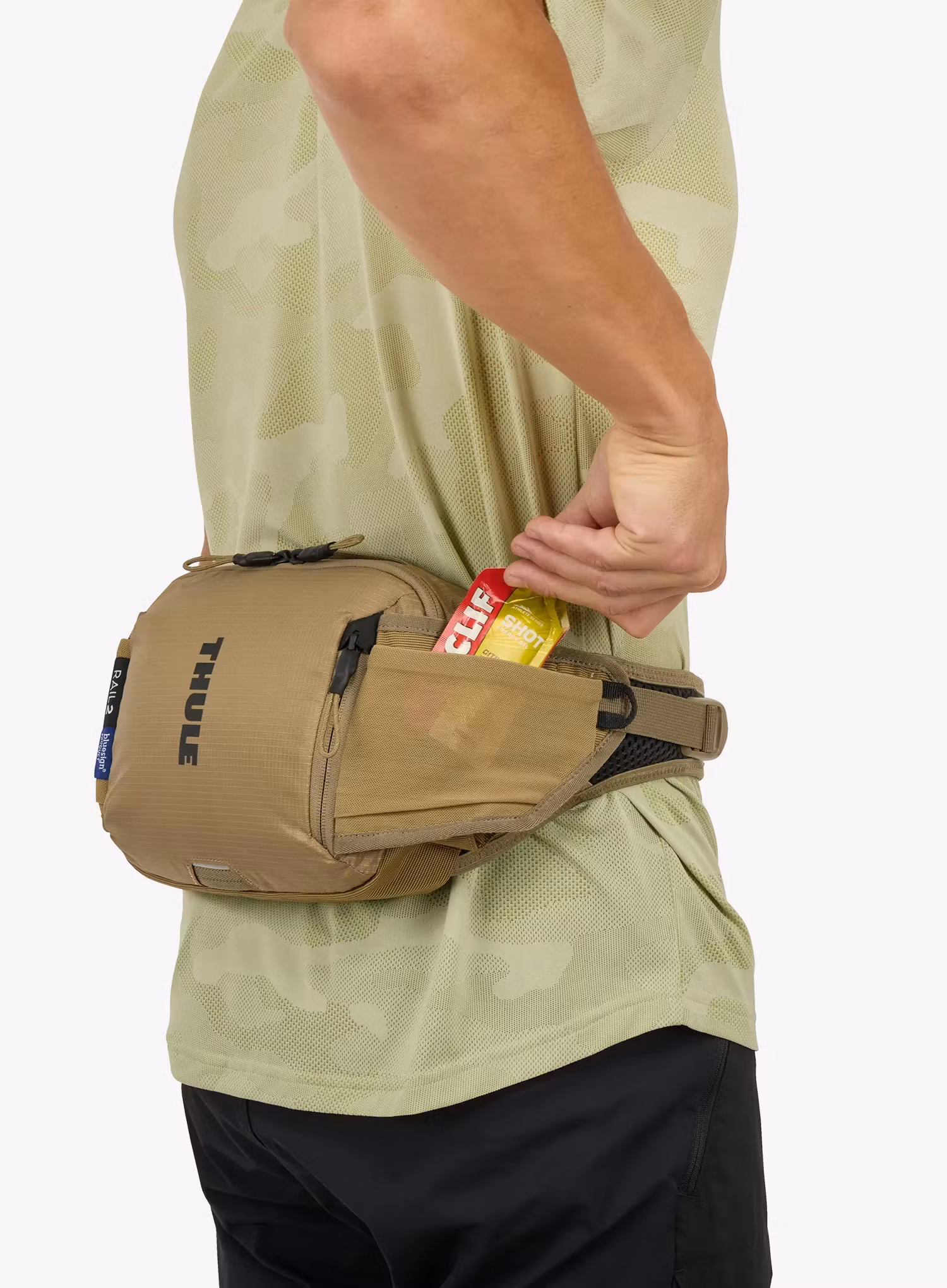 Сумка поясна на велосипед Thule Rail Hip Pack 2L - faded khaki