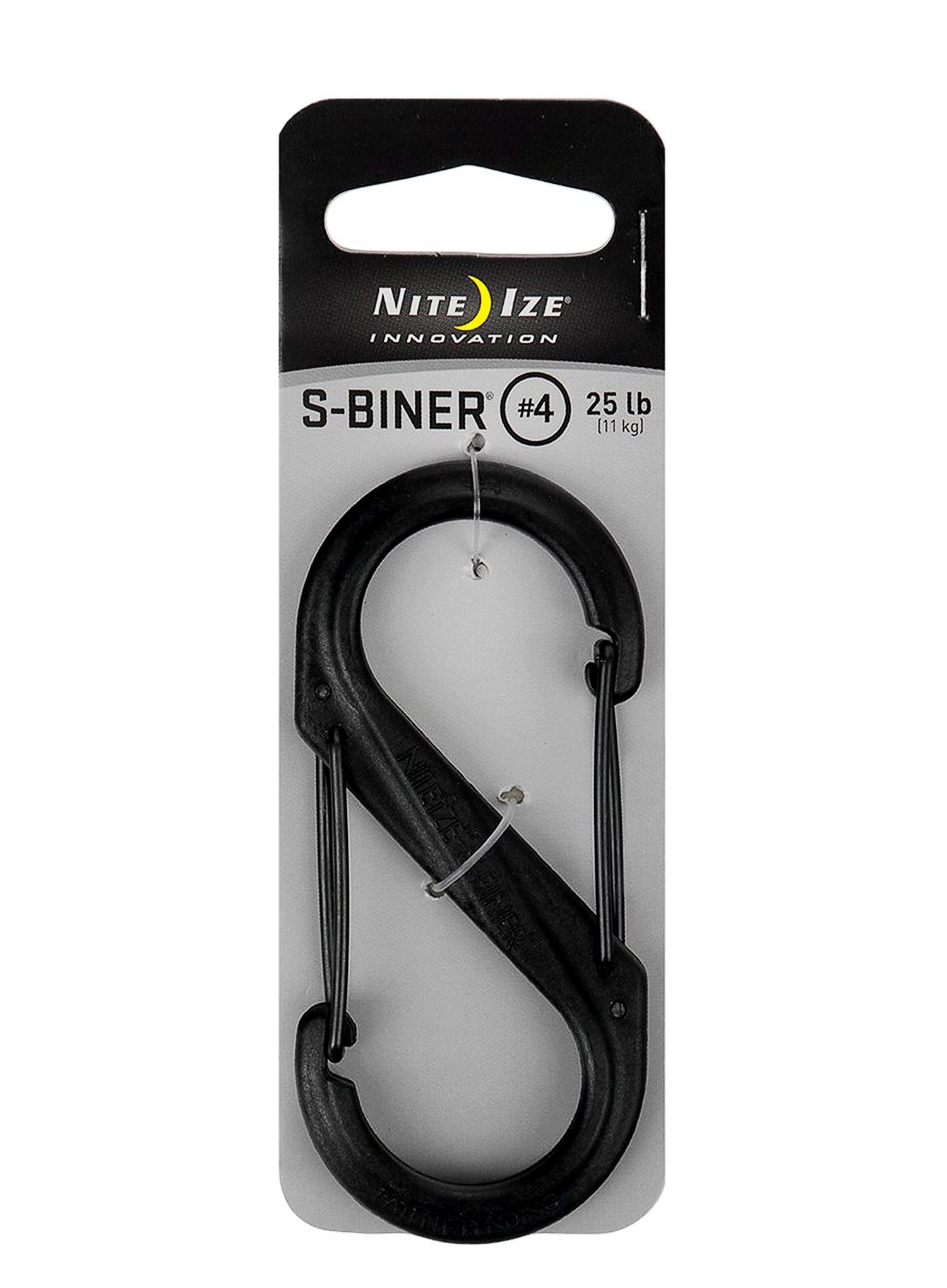 Карабінчик Nite Ize S-Biner 4 Plastic Gate - black