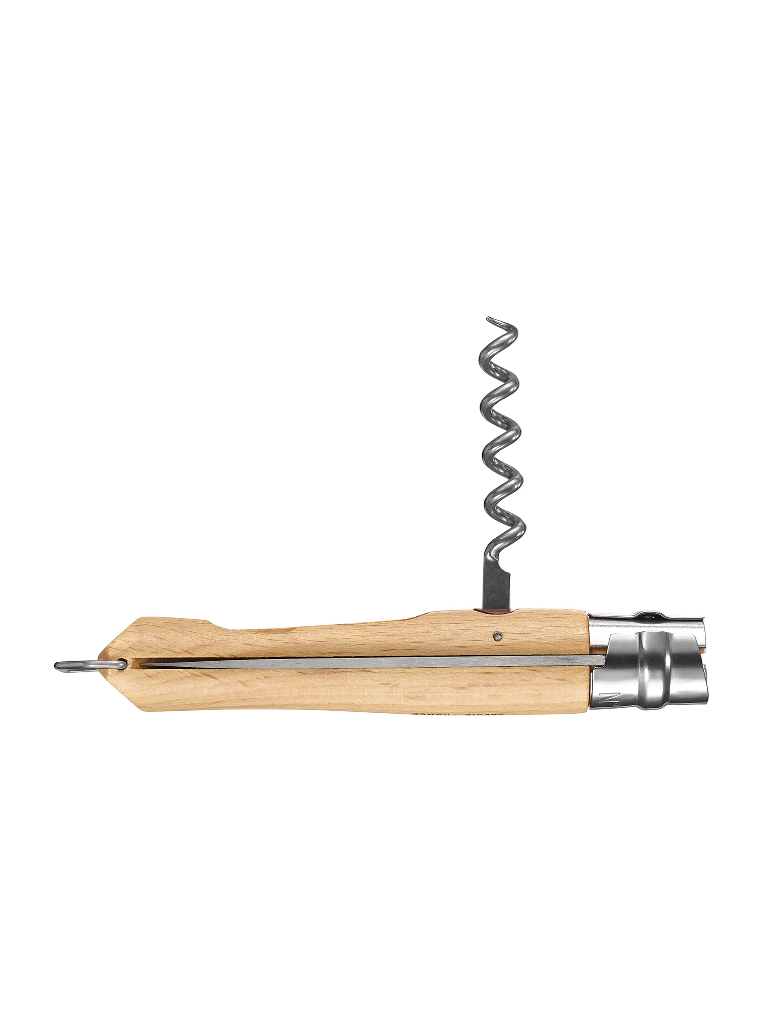 Ніж туристичний складний Opinel Corkscrew Bottle Opener No.10 - steel