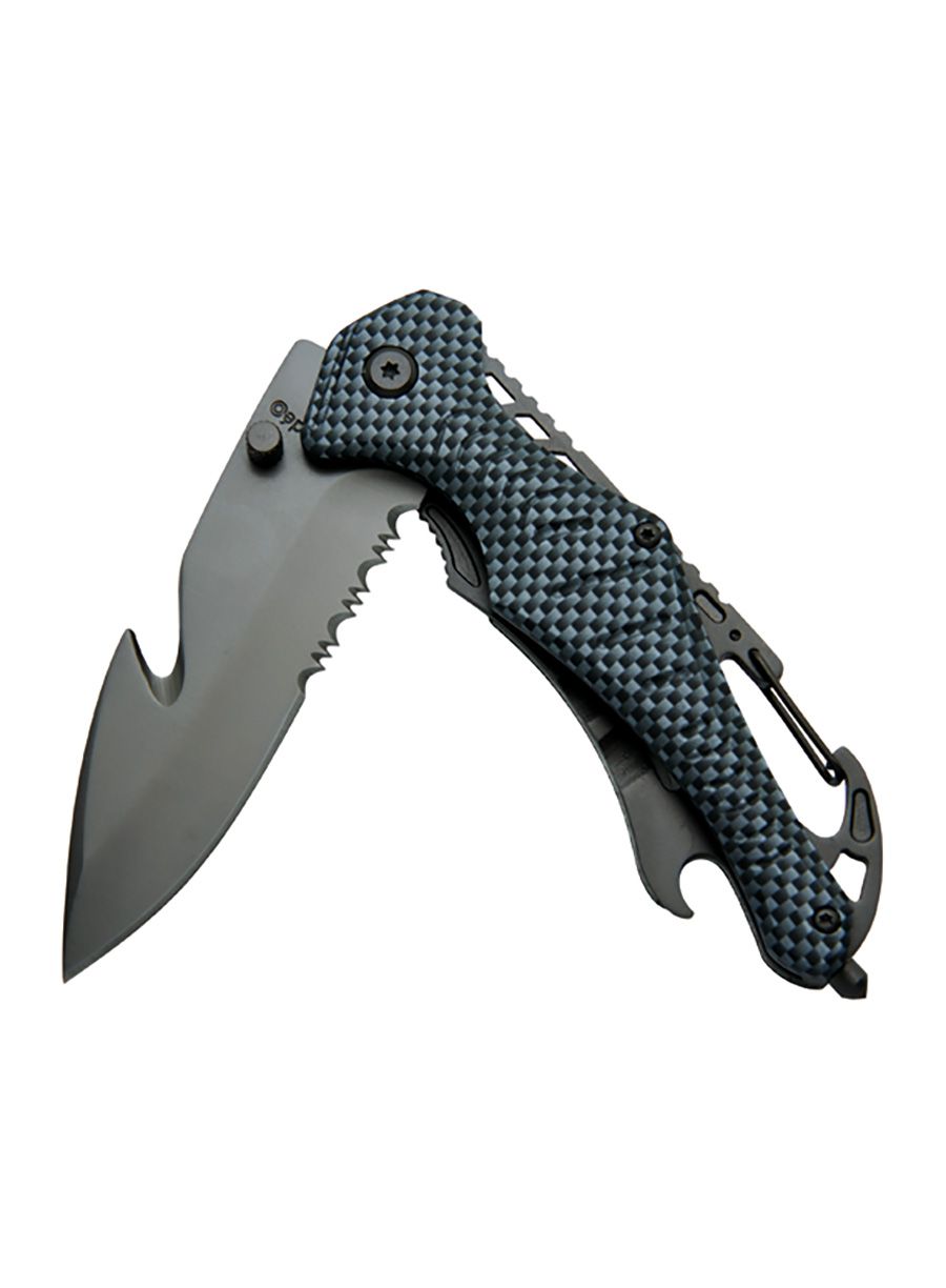 Ніж туристичний Baladeo Security Knife Emergency - carbon fiber