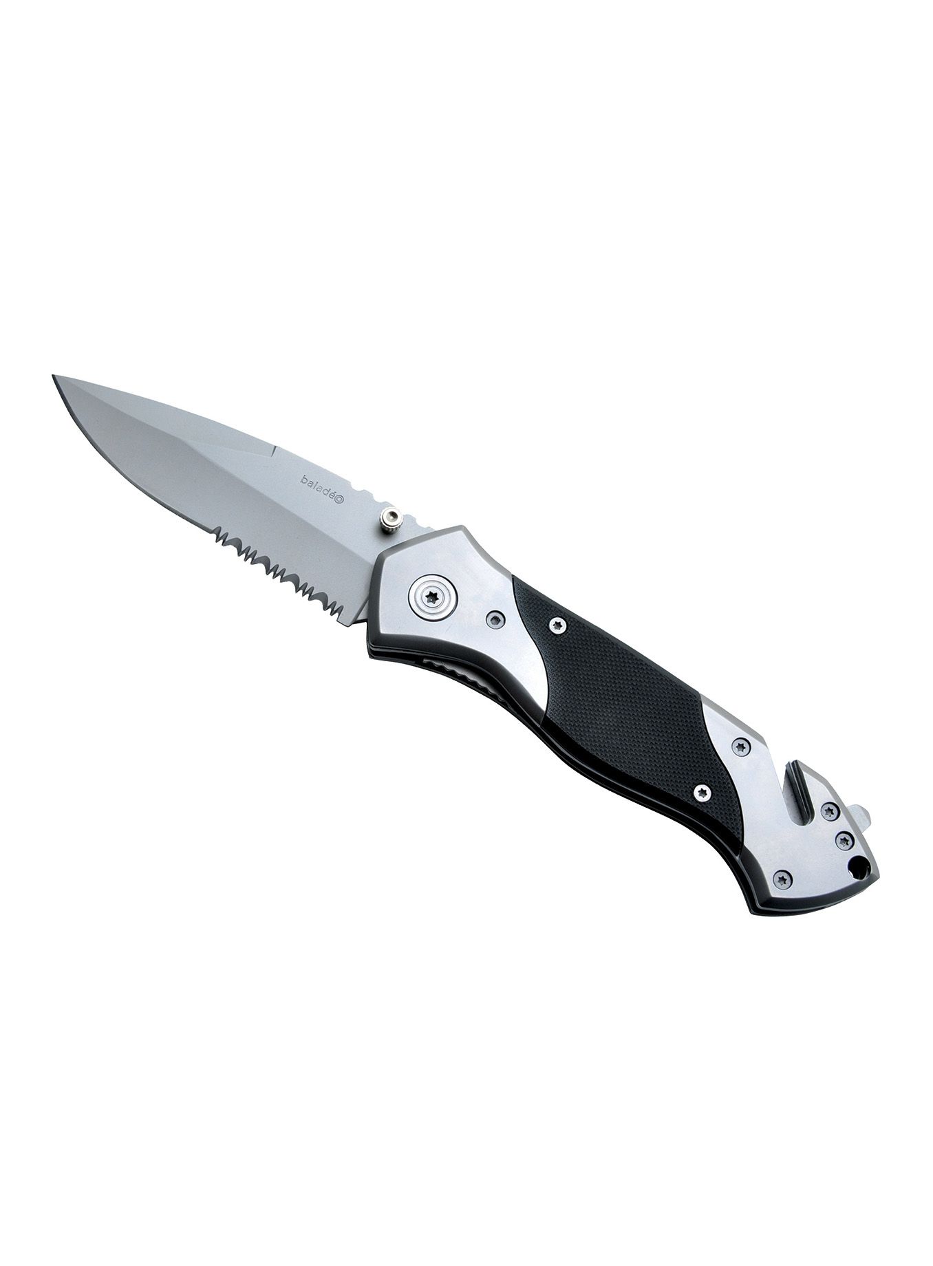 Ніж туристичний Baladeo Rescue Security Knife - black
