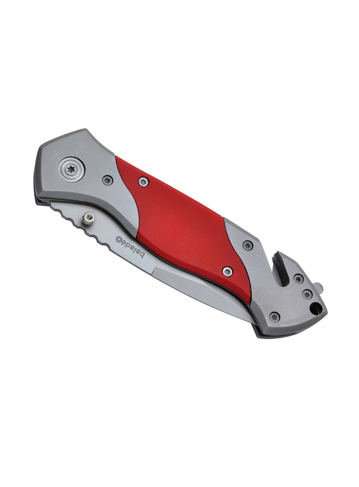 Ніж туристичний Baladeo Rescue Security Knife - red