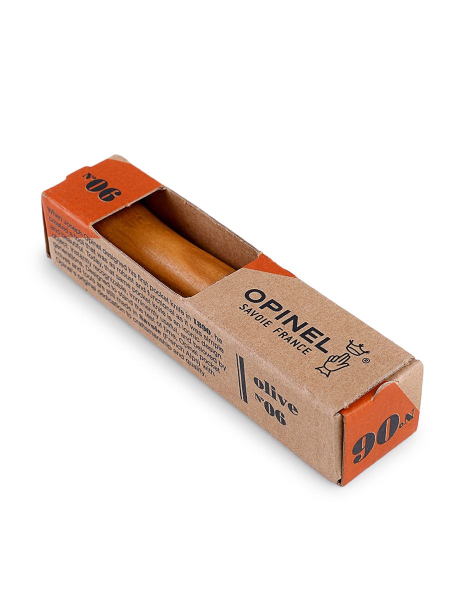Ніж туристичний Opinel No.06 Inox Lux - olive