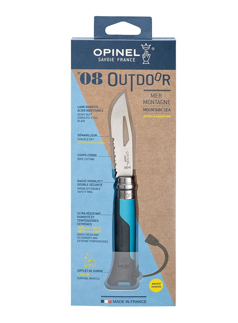 Ніж туристичний Opinel No.08 Outdoor - blue