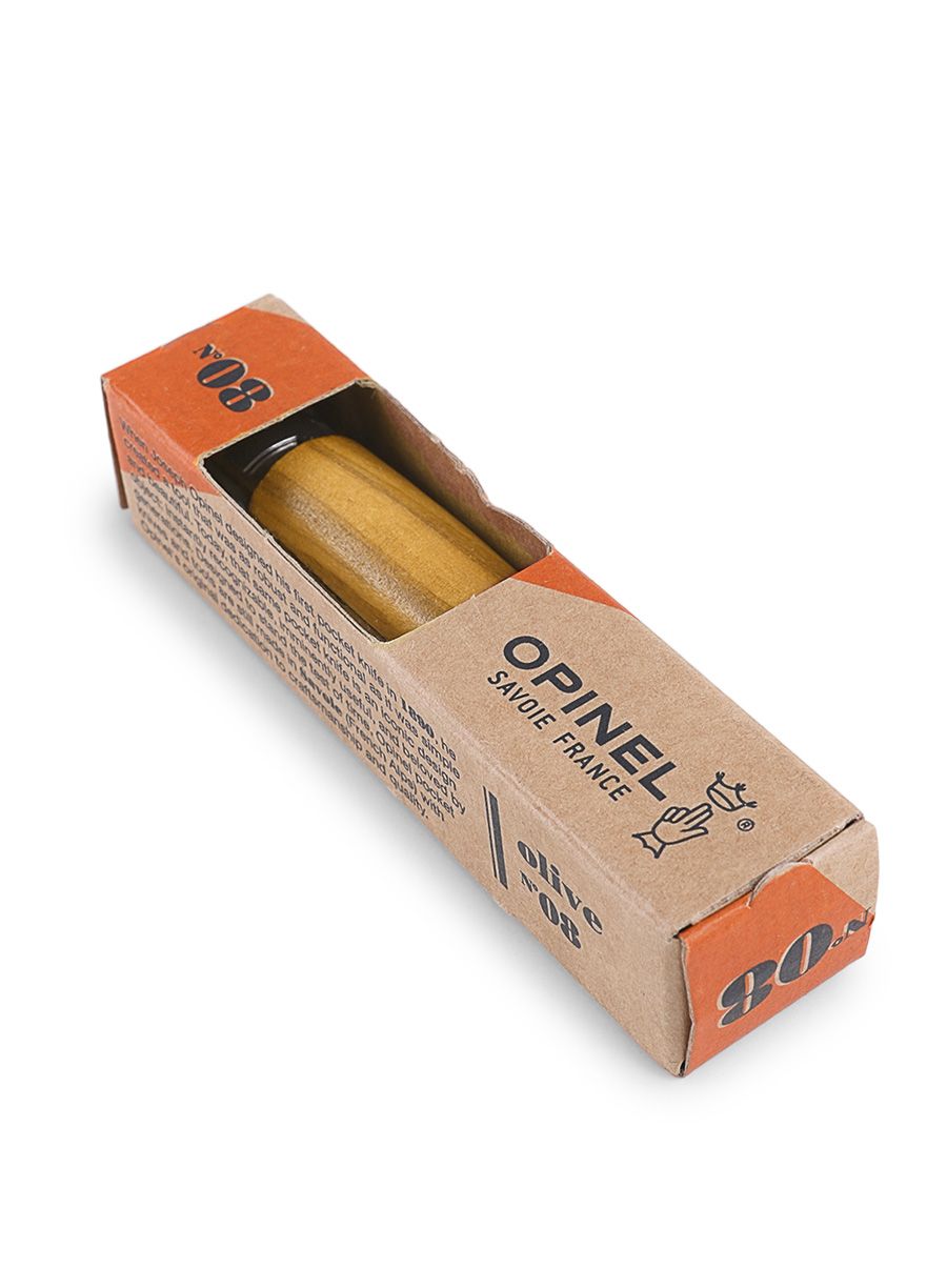 Ніж туристичний Opinel Inox Lux Olive No.08 - olive