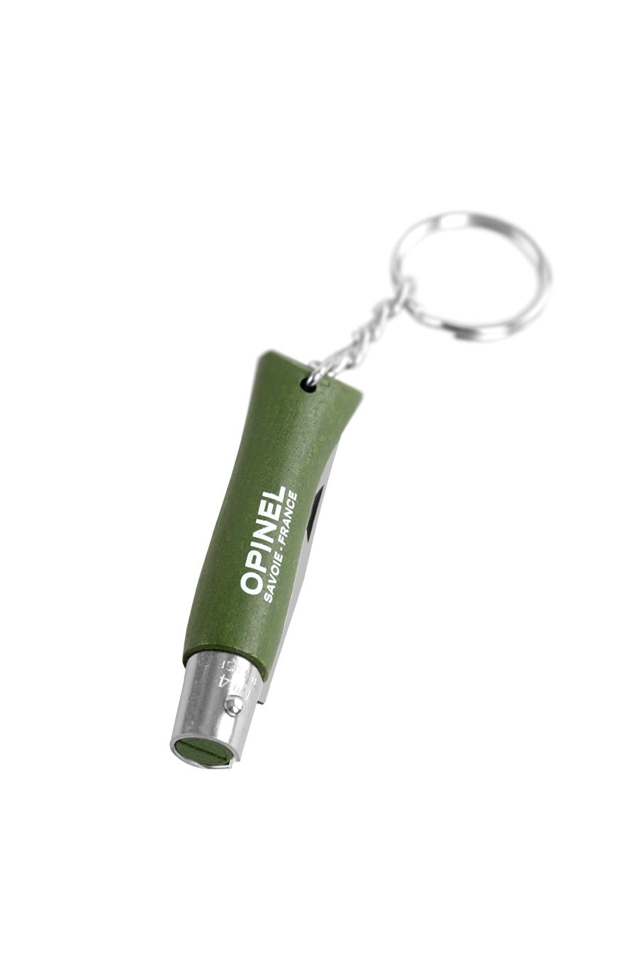 Ножик-брелок Opinel No.04 Inox Origins - khaki keyring