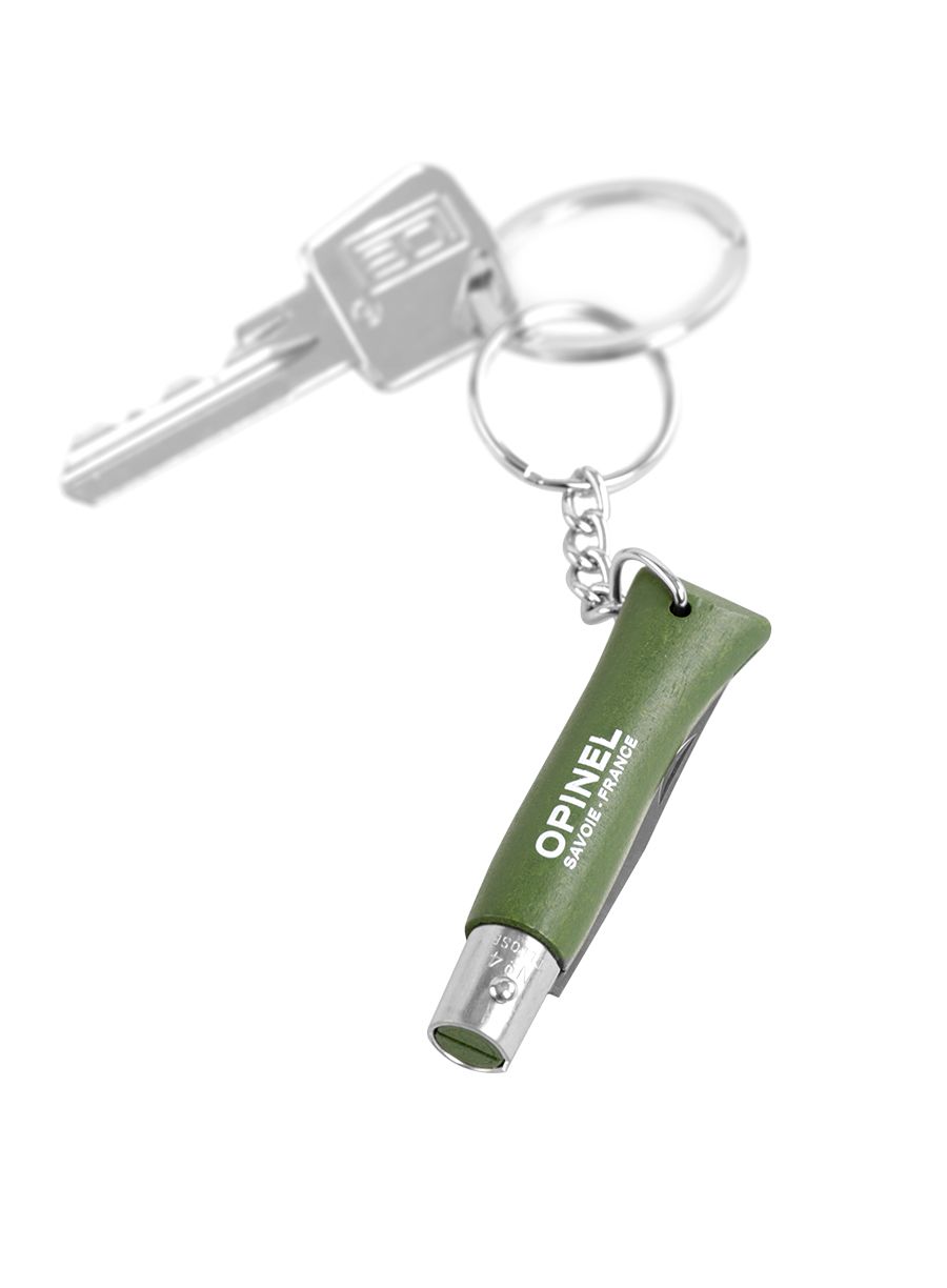 Ножик-брелок Opinel No.04 Inox Origins - khaki keyring