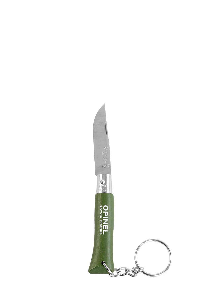 Ножик-брелок Opinel No.04 Inox Origins - khaki keyring