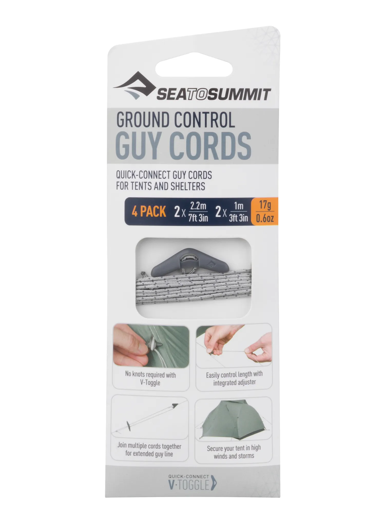 Відтяжки Sea to Summit Ground Control Guy Cords - dark grey