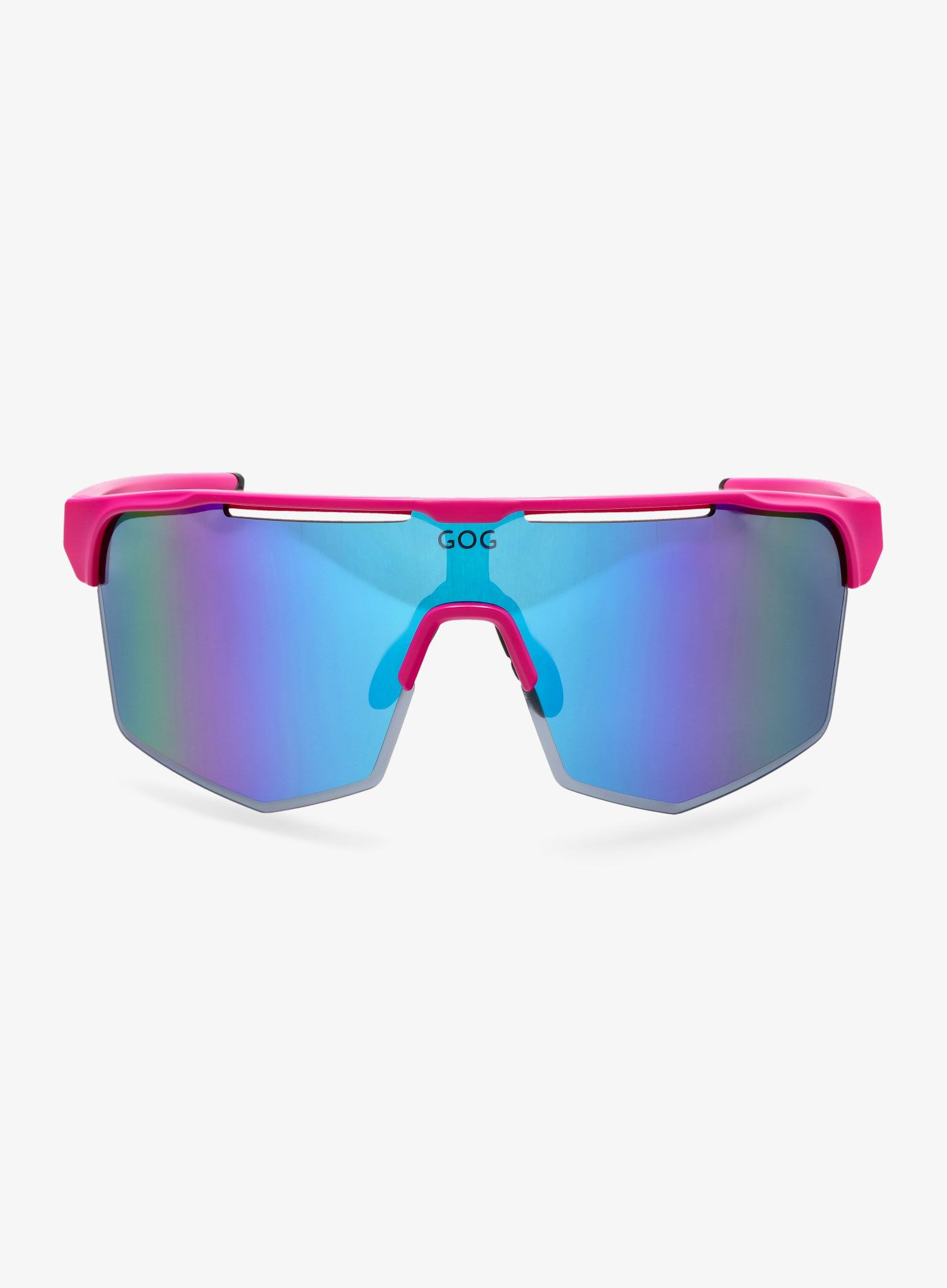 Окуляри для велосипедистів GOG Athena - white/blue/matt neon pink
