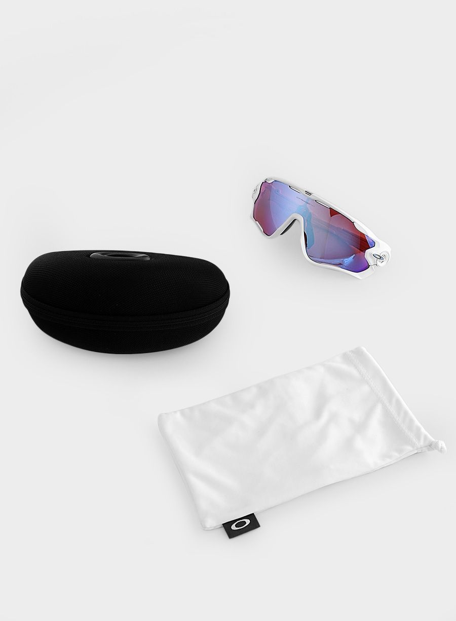 Окуляри для велосипедистів Oakley Jawbreaker - polished white/snow sapphire