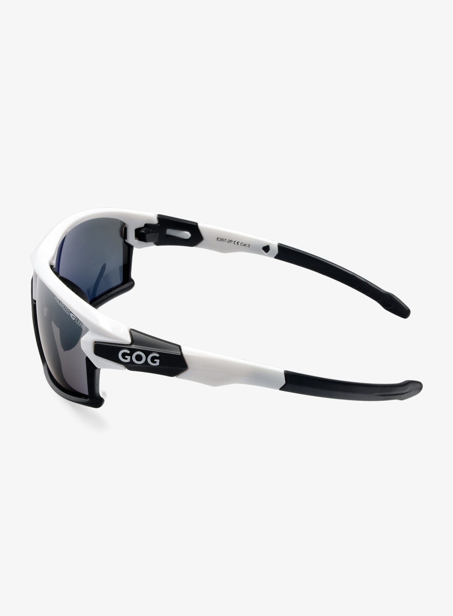 Окуляри сонцезахисні GOG Glaze - white/silver mirror
