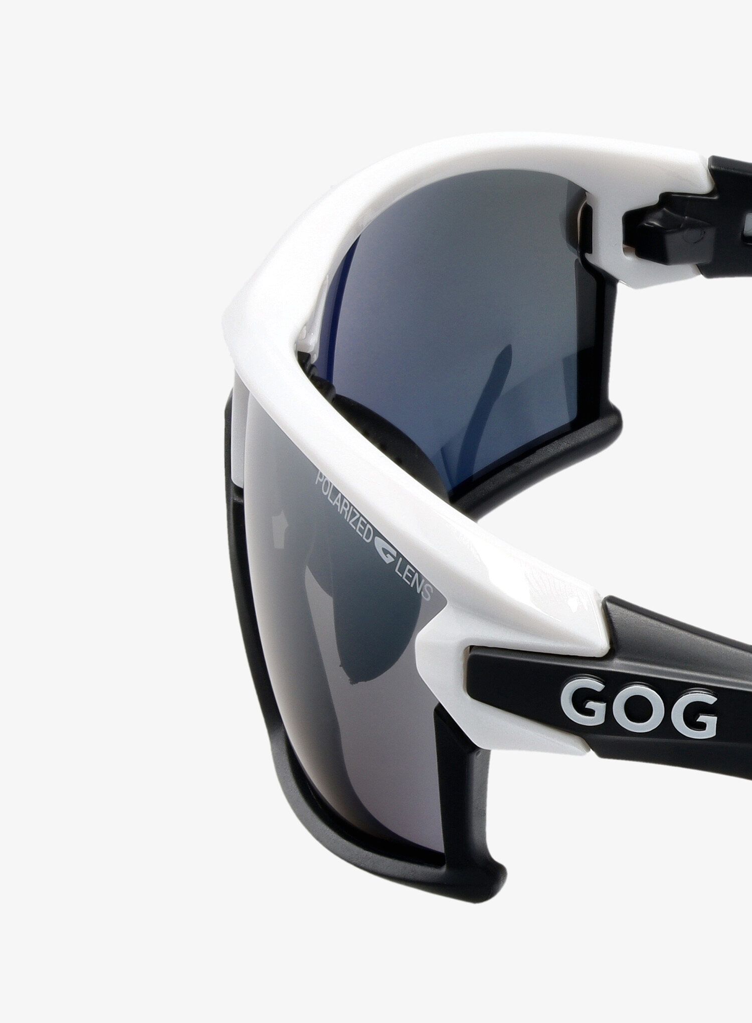 Окуляри сонцезахисні GOG Glaze - white/silver mirror