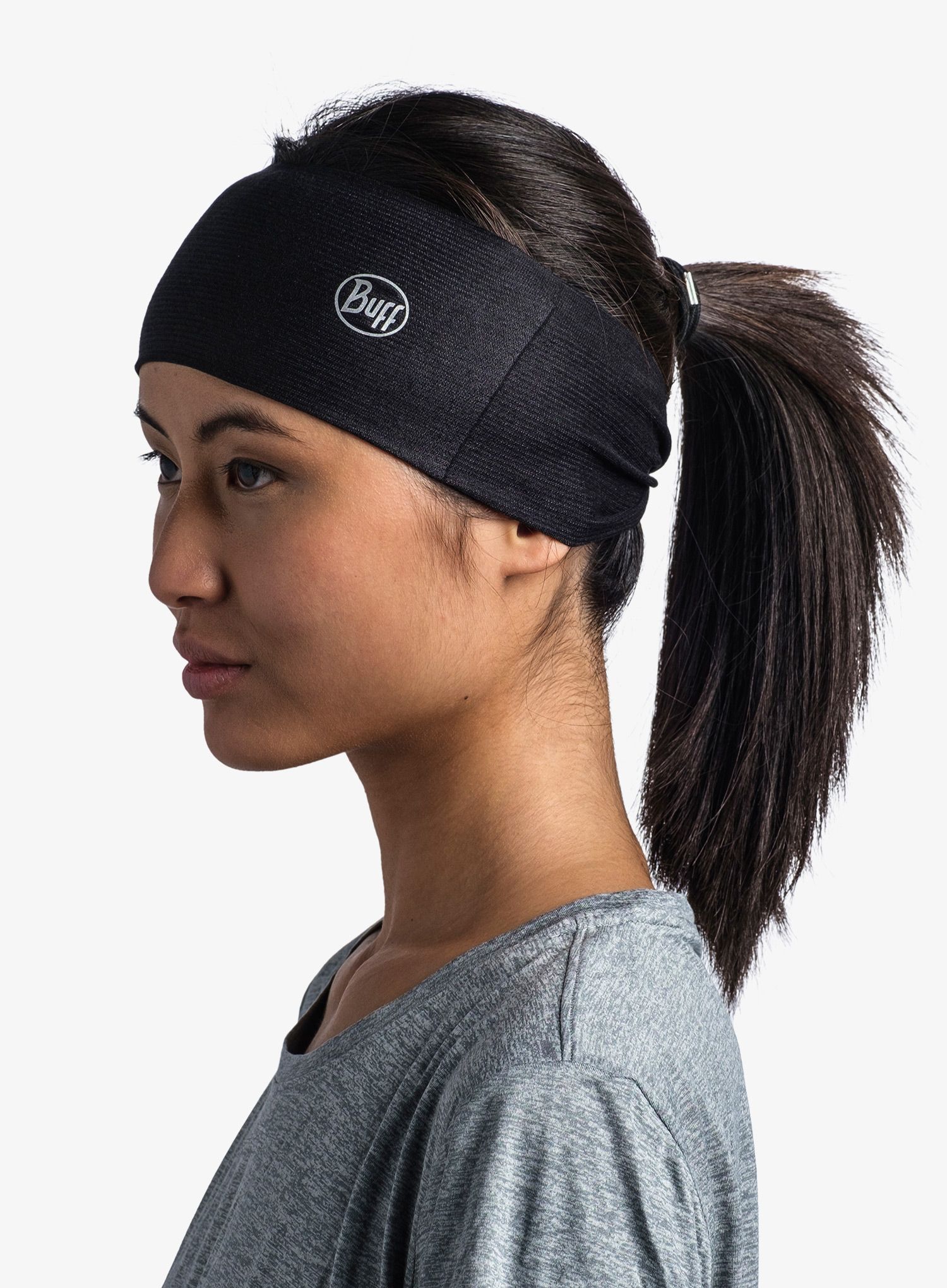 Пов'язка на голову Buff Coolnet UV Ellipse Headband - solid black