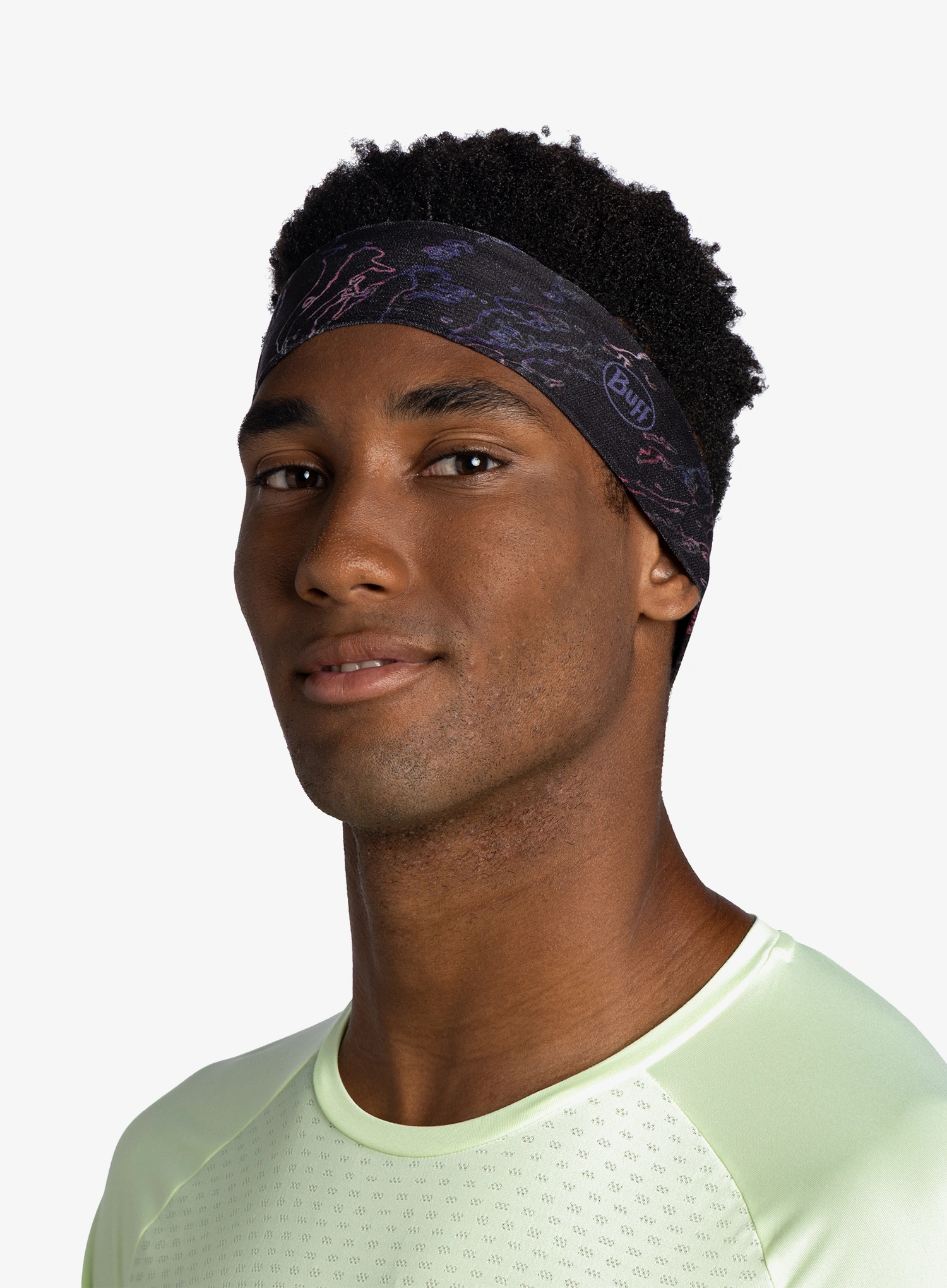Пов'язка на голову Buff Coolnet UV+ Headband Slim - anter black