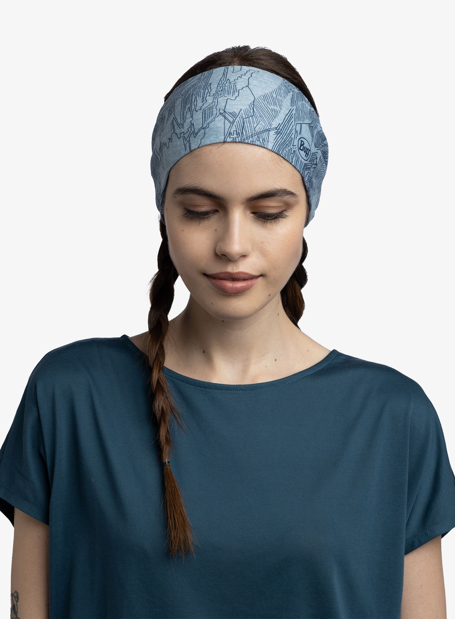 Пов'язка на голову Buff Coolnet UV Wide Headband - laven mist