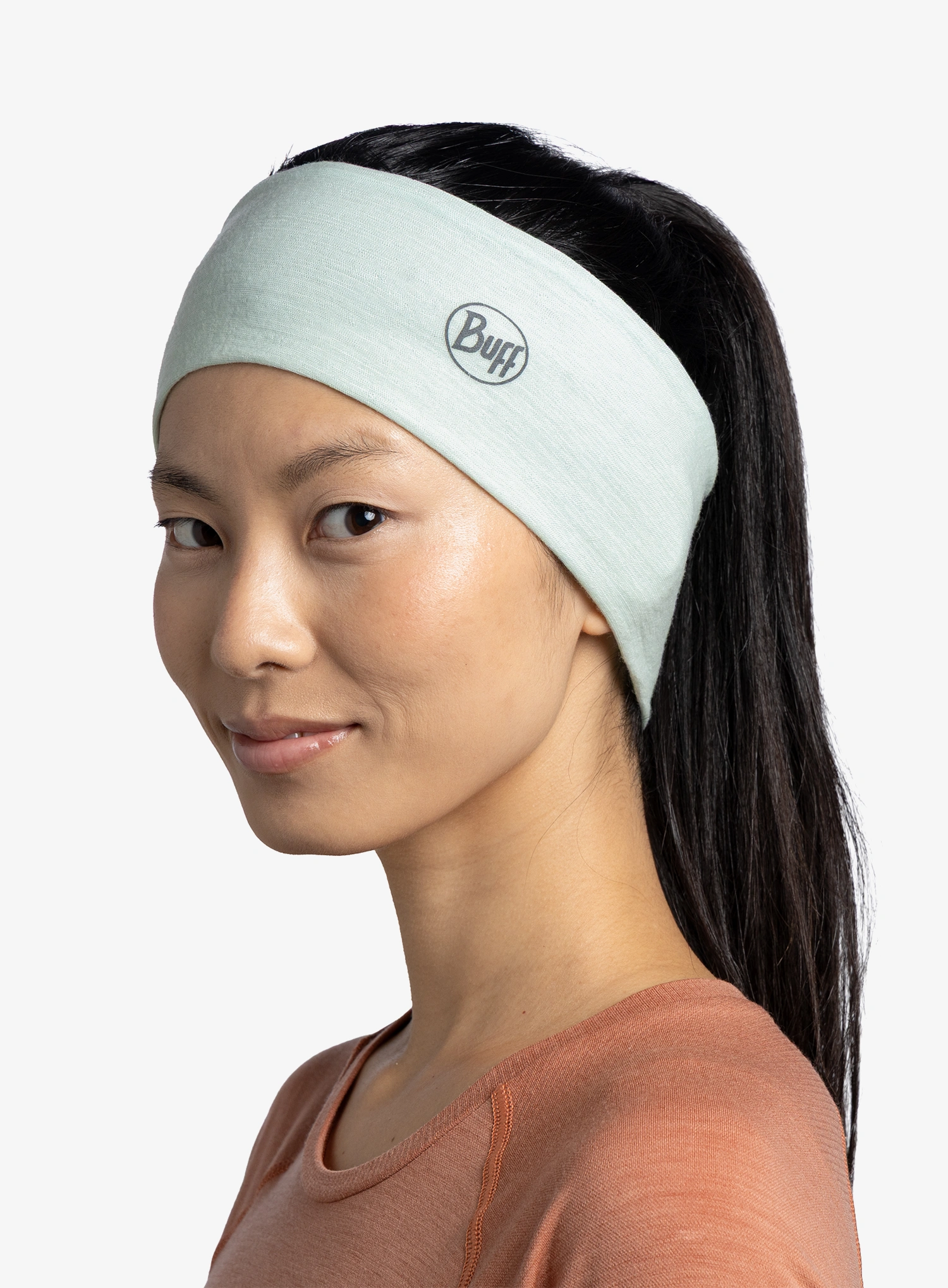 Пов'язка на голову Buff Merino Lightweight Headband - solid seagrove green
