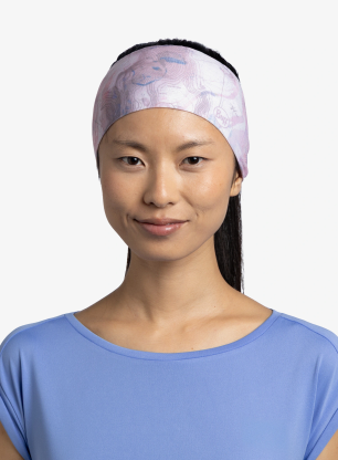 Пов'язка на голову жіноча Buff Coolnet UV Ellipse Headband - orisa pink azalea