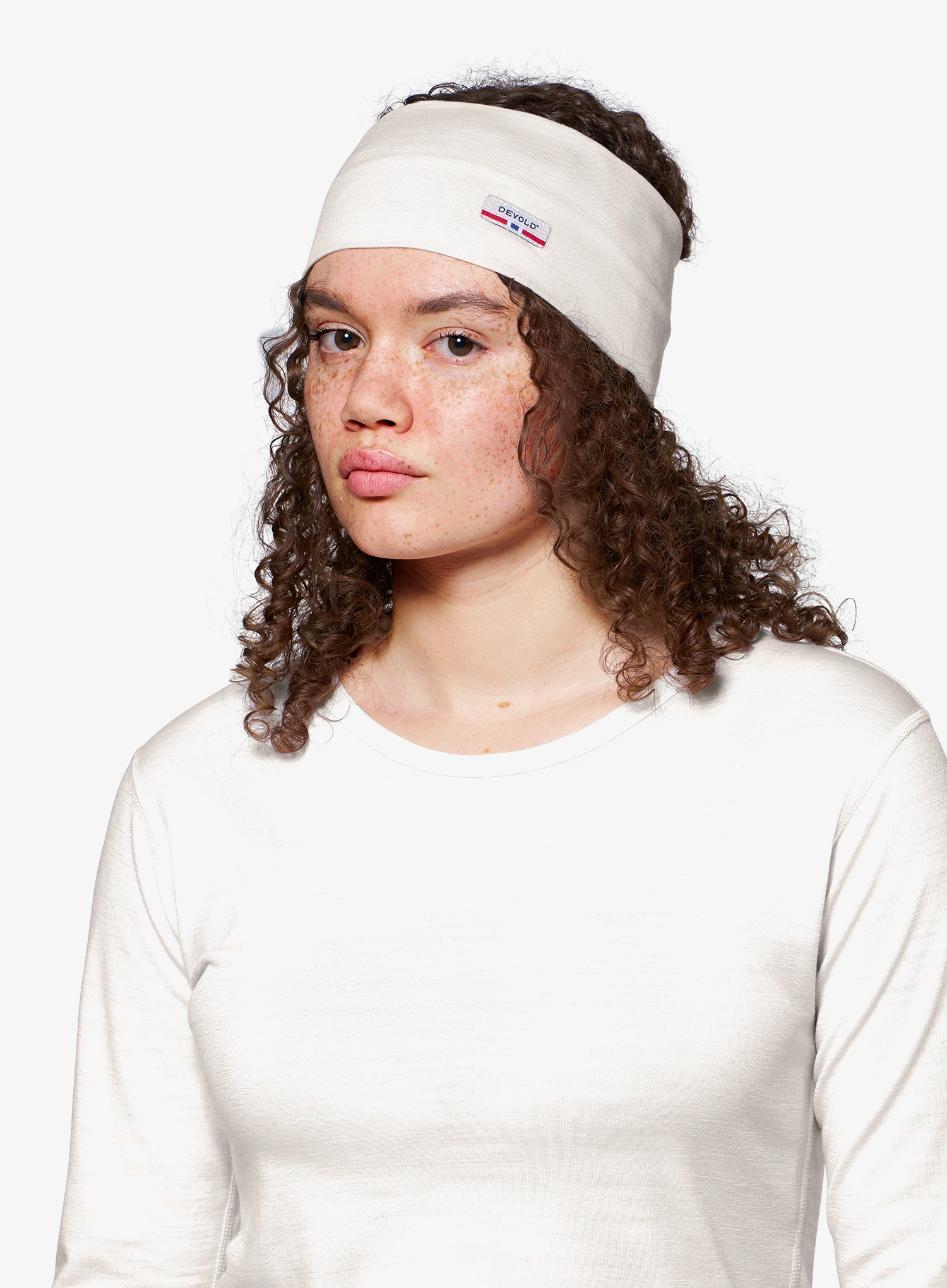 Пов'язка на голову Devold Breeze Plus Merino 200 Headband - white