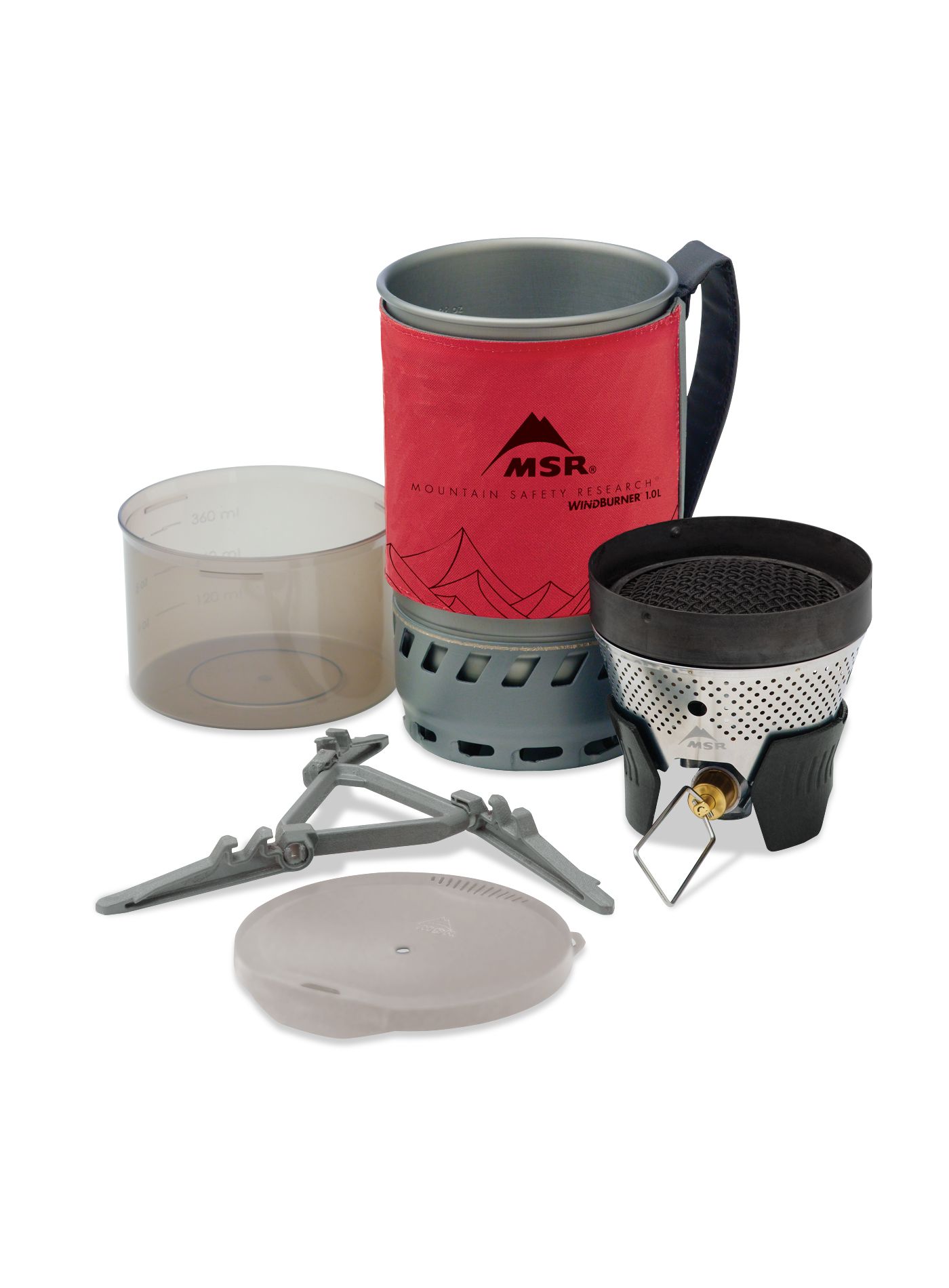 Пальник туристичний MSR WindBurner Personal Stove System 1.0L - red