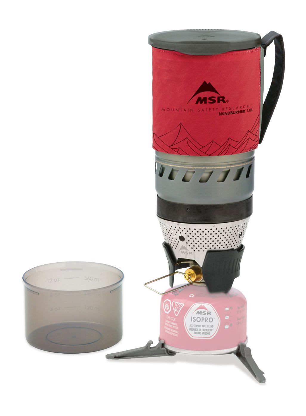 Пальник туристичний MSR WindBurner Personal Stove System 1.0L - red