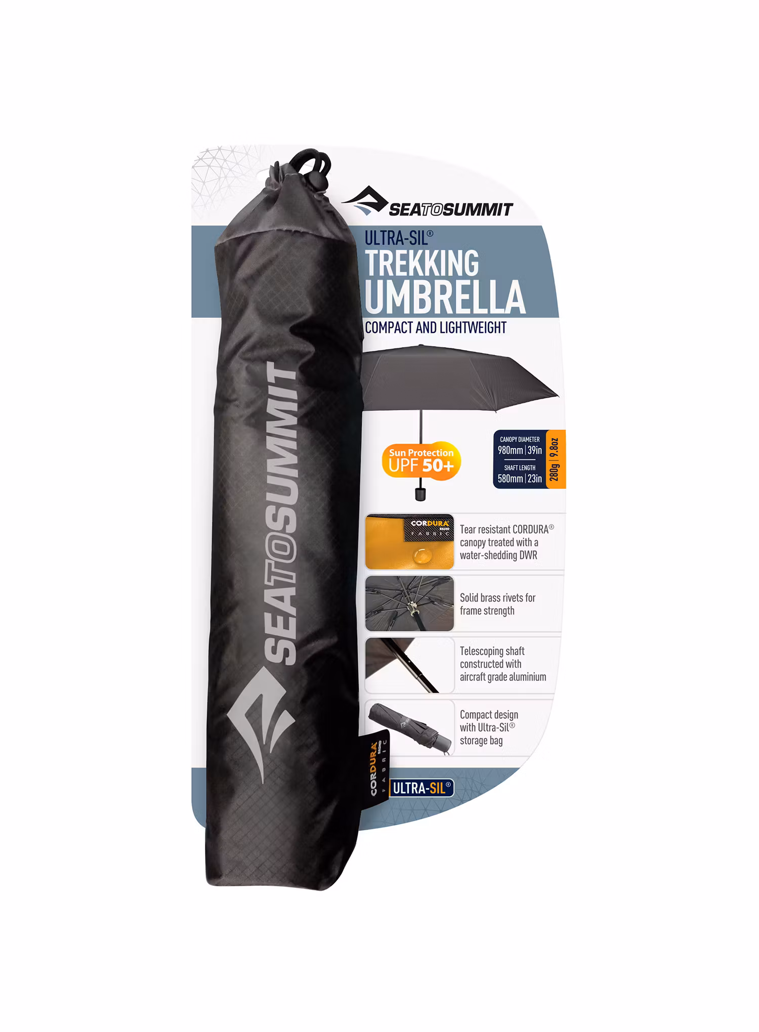 Парасолька Sea To Summit Ultra-Sil Trekking Umbrella - black