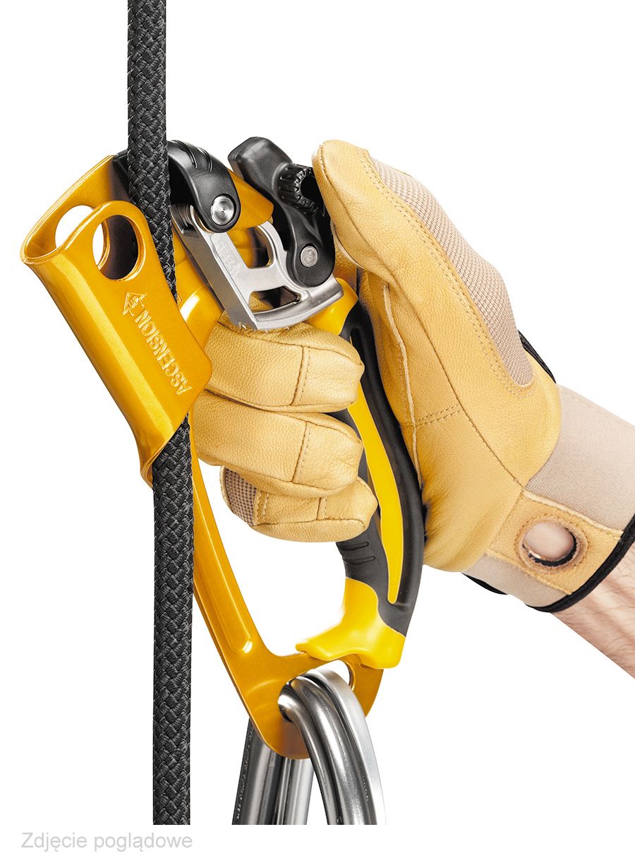 Зажим Petzl Ascension left (Poignee) - black/yellow