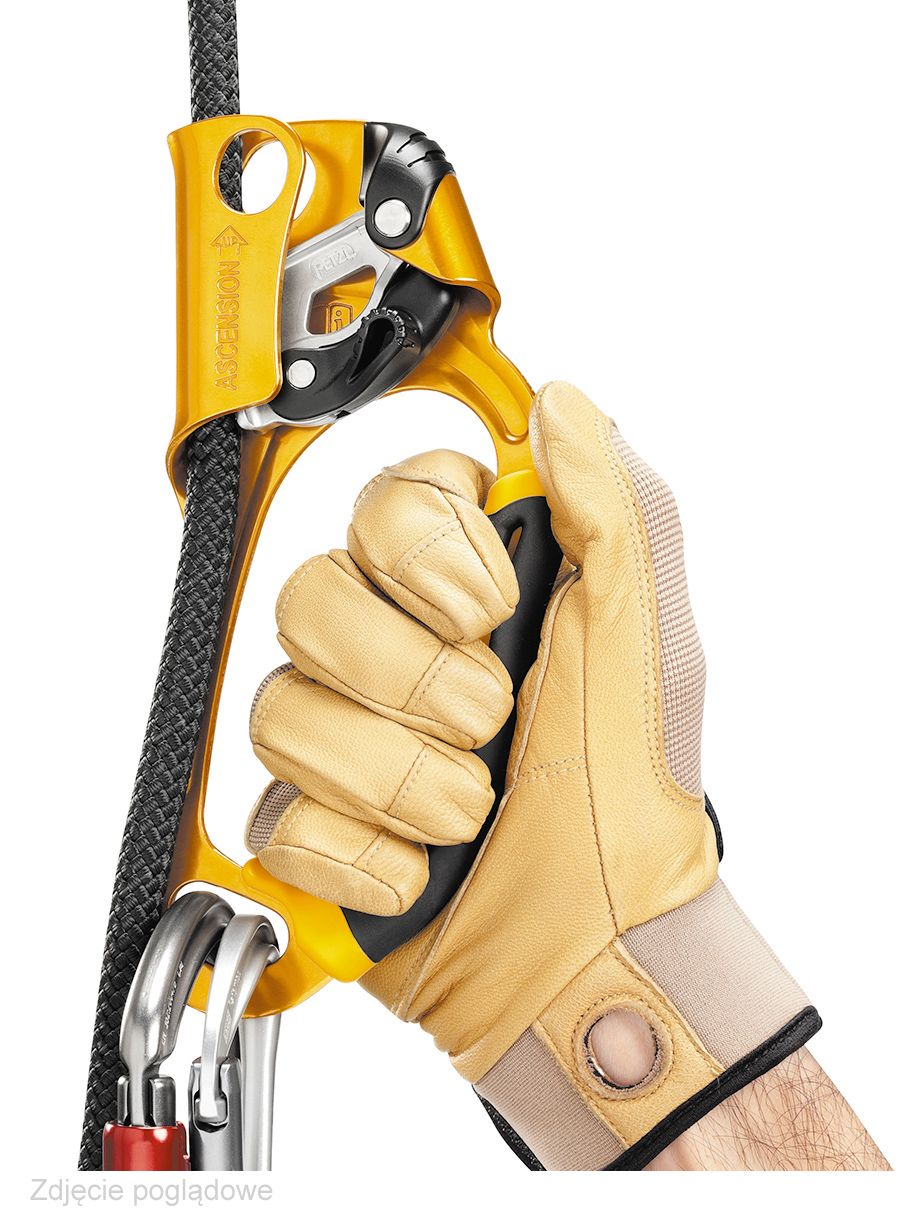 Зажим Petzl Ascension left (Poignee) - black/yellow