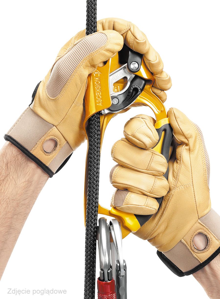 Зажим Petzl Ascension left (Poignee) - black/yellow