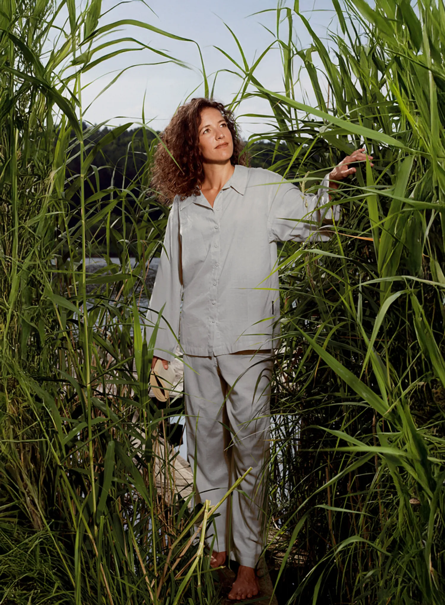 Жіноча піжама Cocoon Travel Pyjama - Insect Shield - safari grey