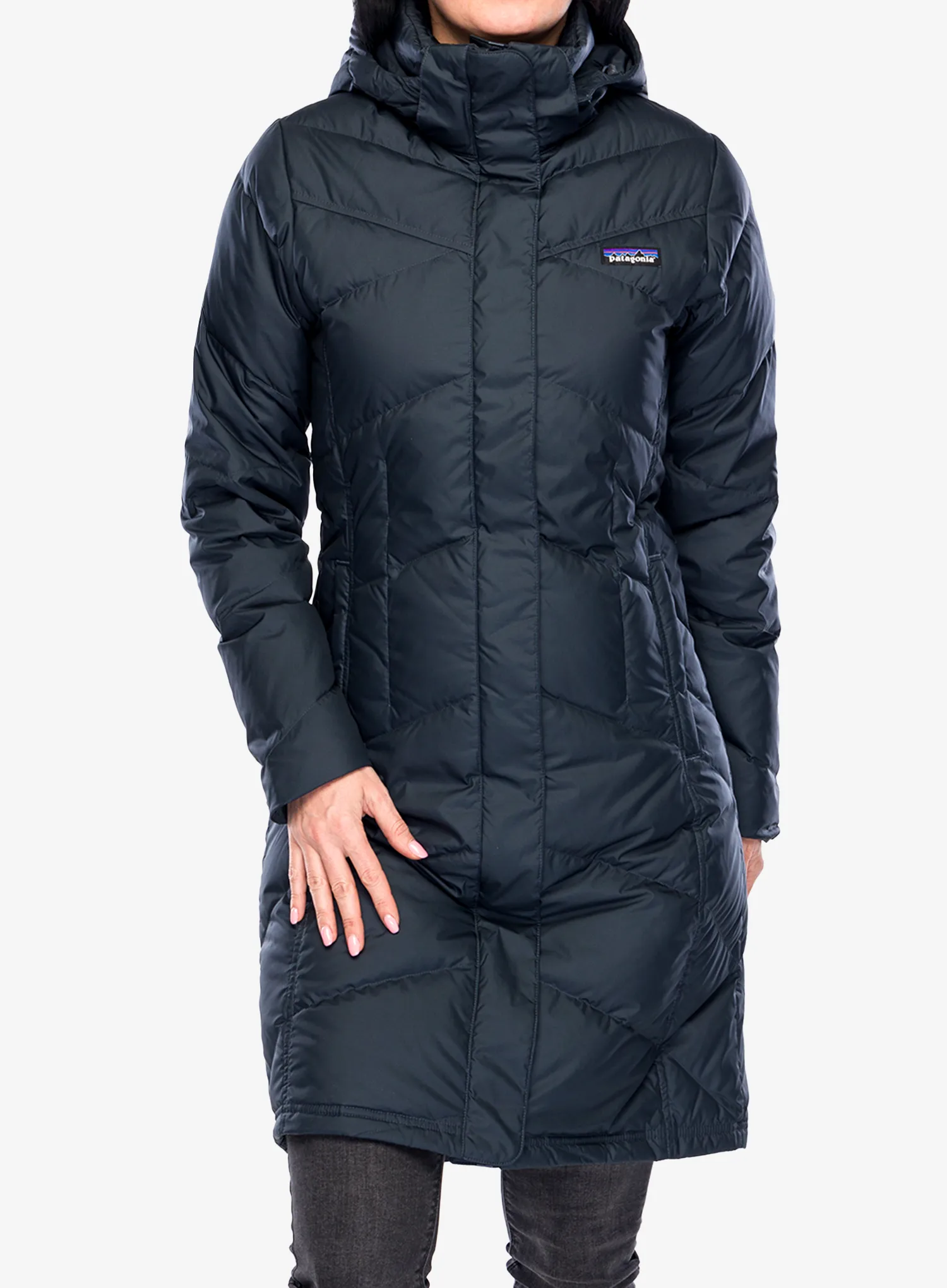 Плащ пуховий жіночий Patagonia Down With It Parka - smolder blue