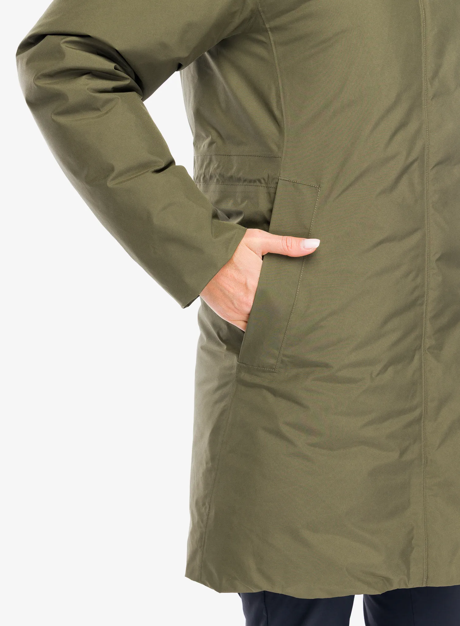 Парка зимова жіноча Patagonia Stormshadow Parka - basin green