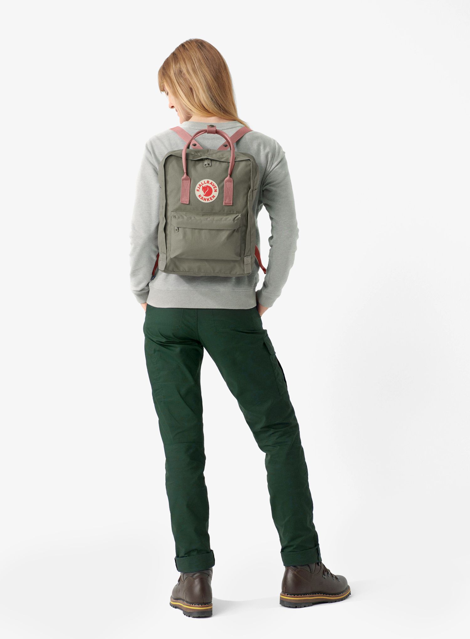 Рюкзак міський Fjallraven Kanken - fog/pink