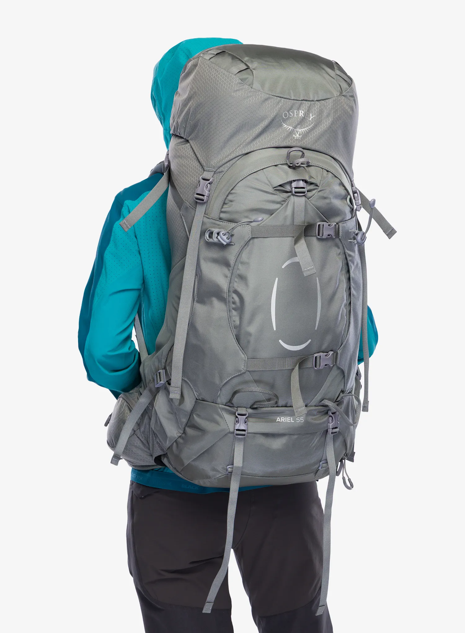 Рюкзак туристичний жіночий Osprey Ariel 55 - medium gray