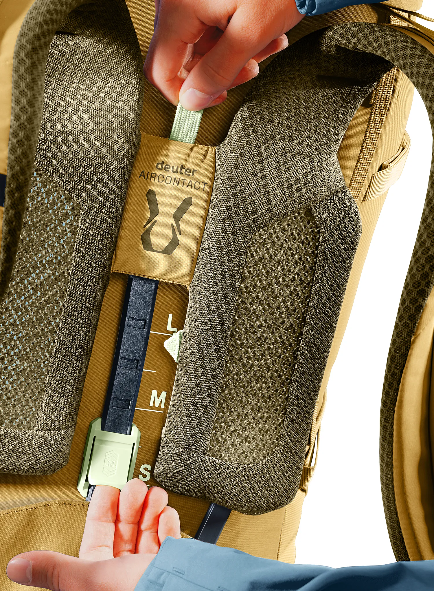 Рюкзак туристичний Deuter Aircontact Core 60+10 - savanna/nori