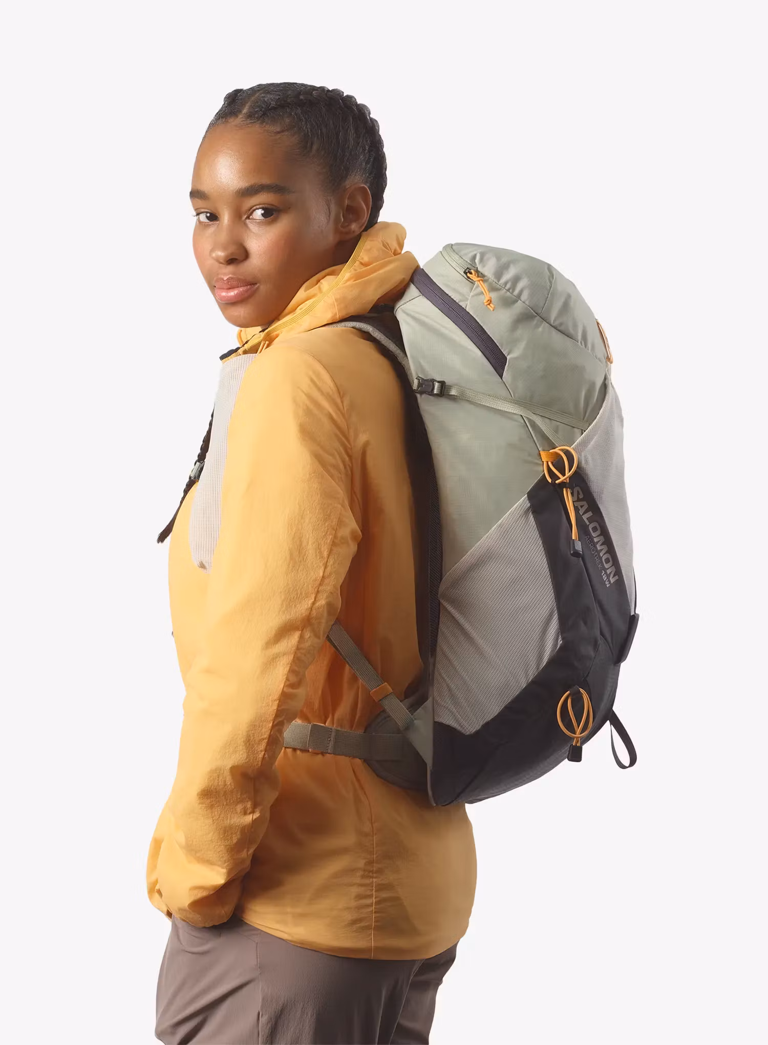 Рюкзак туристичний жіночий Salomon Aerotrek 18 - seagrass/silver cloud