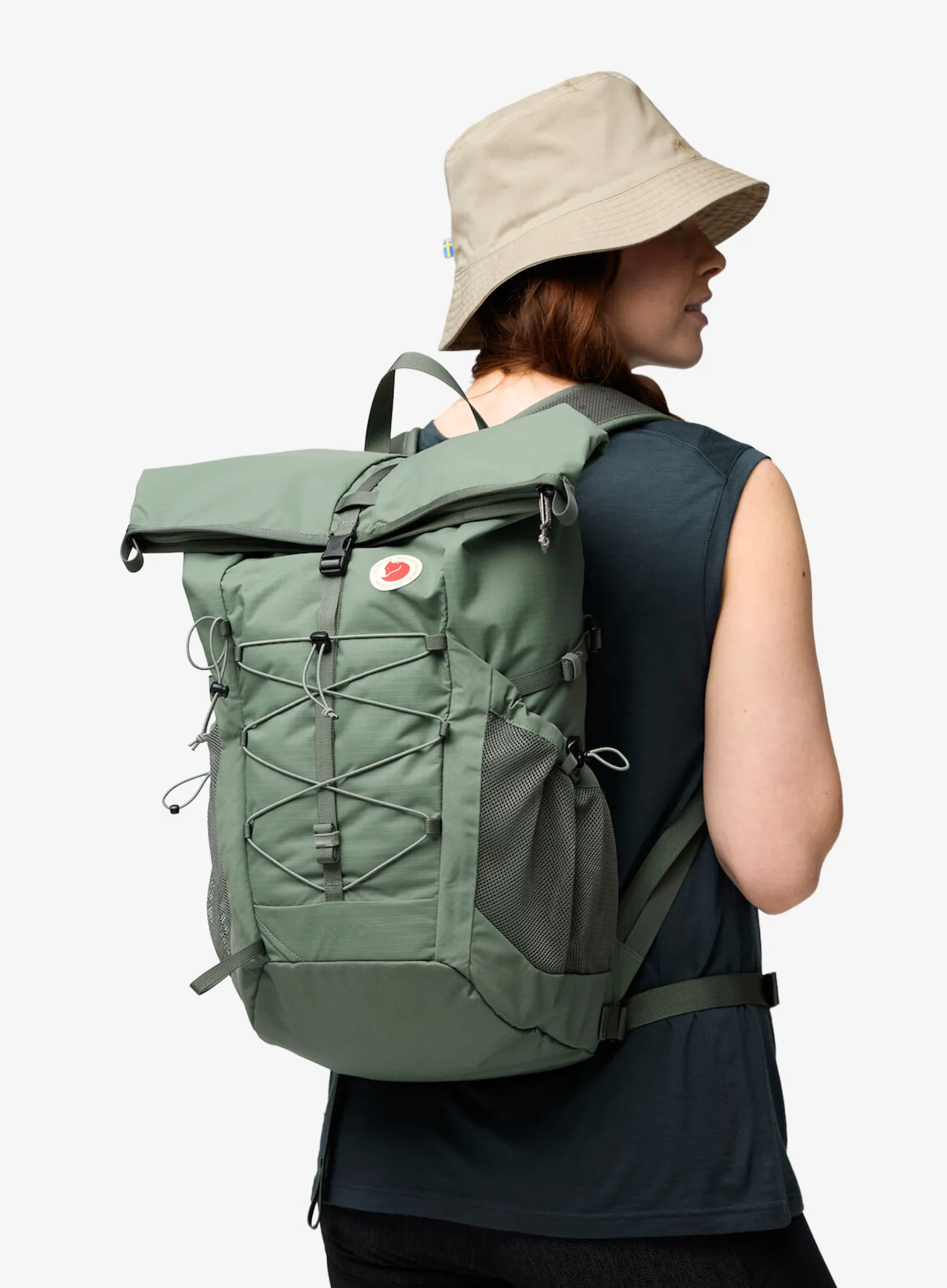 Рюкзак туристичний Fjallraven Abisko Hike Foldsack - patina green