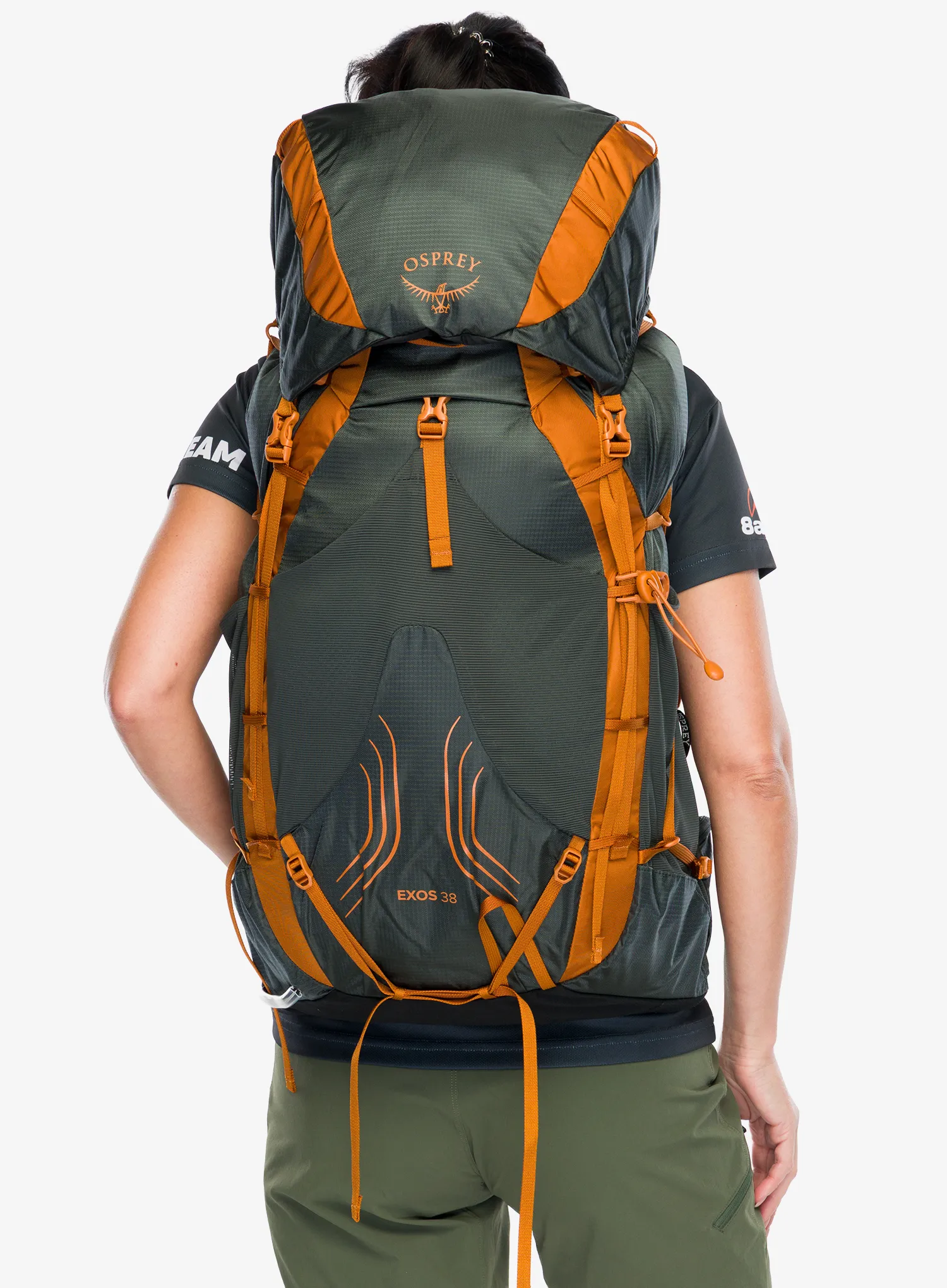 Рюкзак туристичний Osprey Exos 38 - dark charcoal
