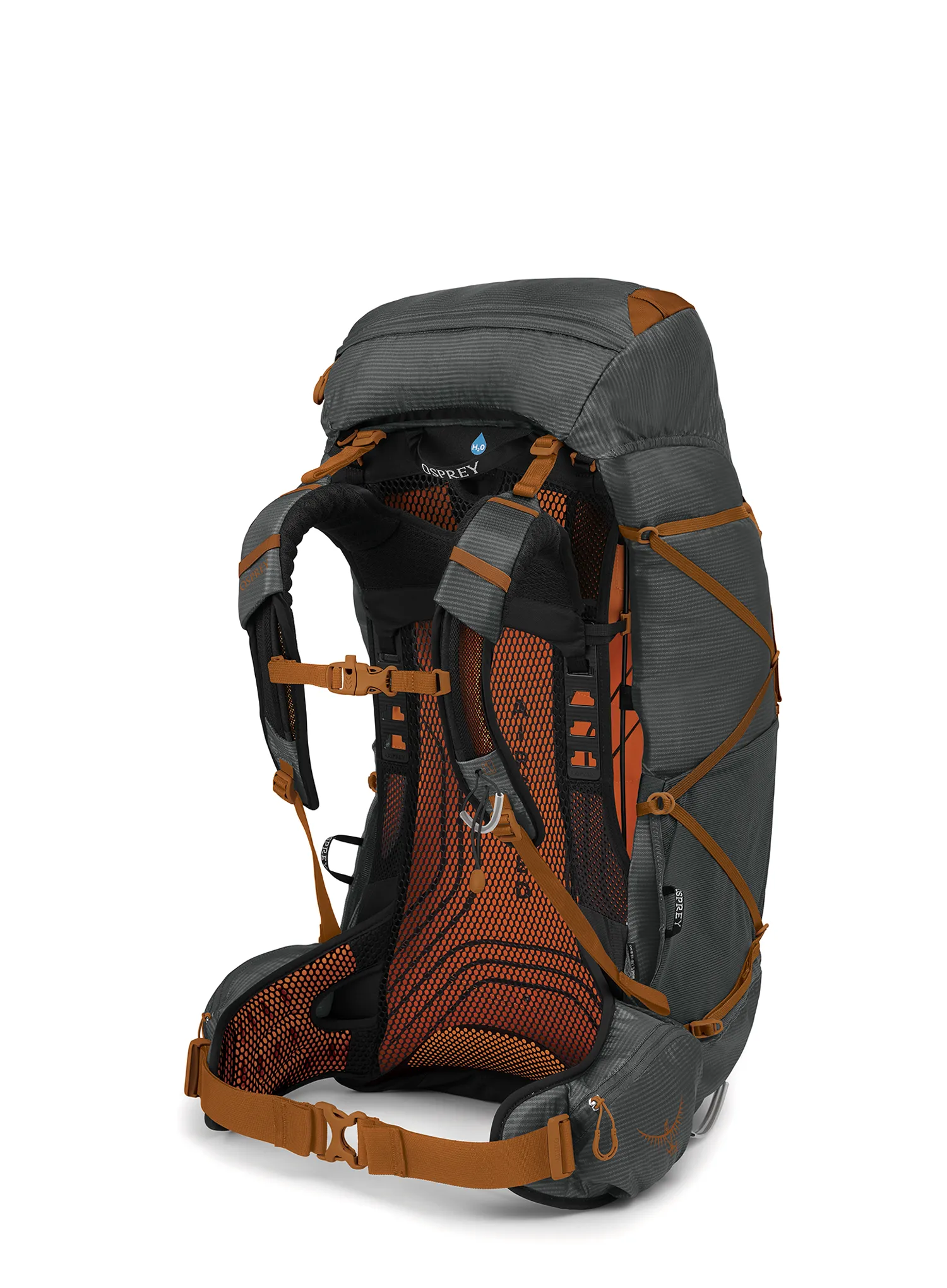 Рюкзак туристичний Osprey Exos 58 - dark charcoal grey