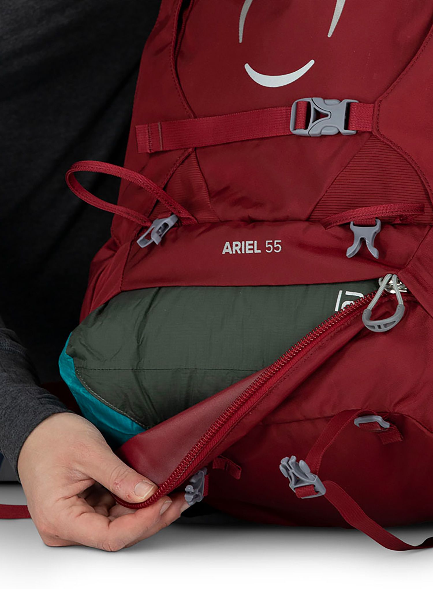 Рюкзак туристичний жіночий Osprey Ariel 55 - claret red