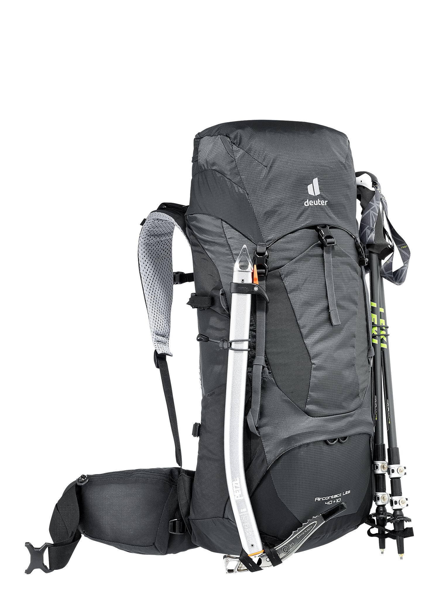 Рюкзак туристичний Deuter Aircontact Lite 40 + 10 - black/graphite