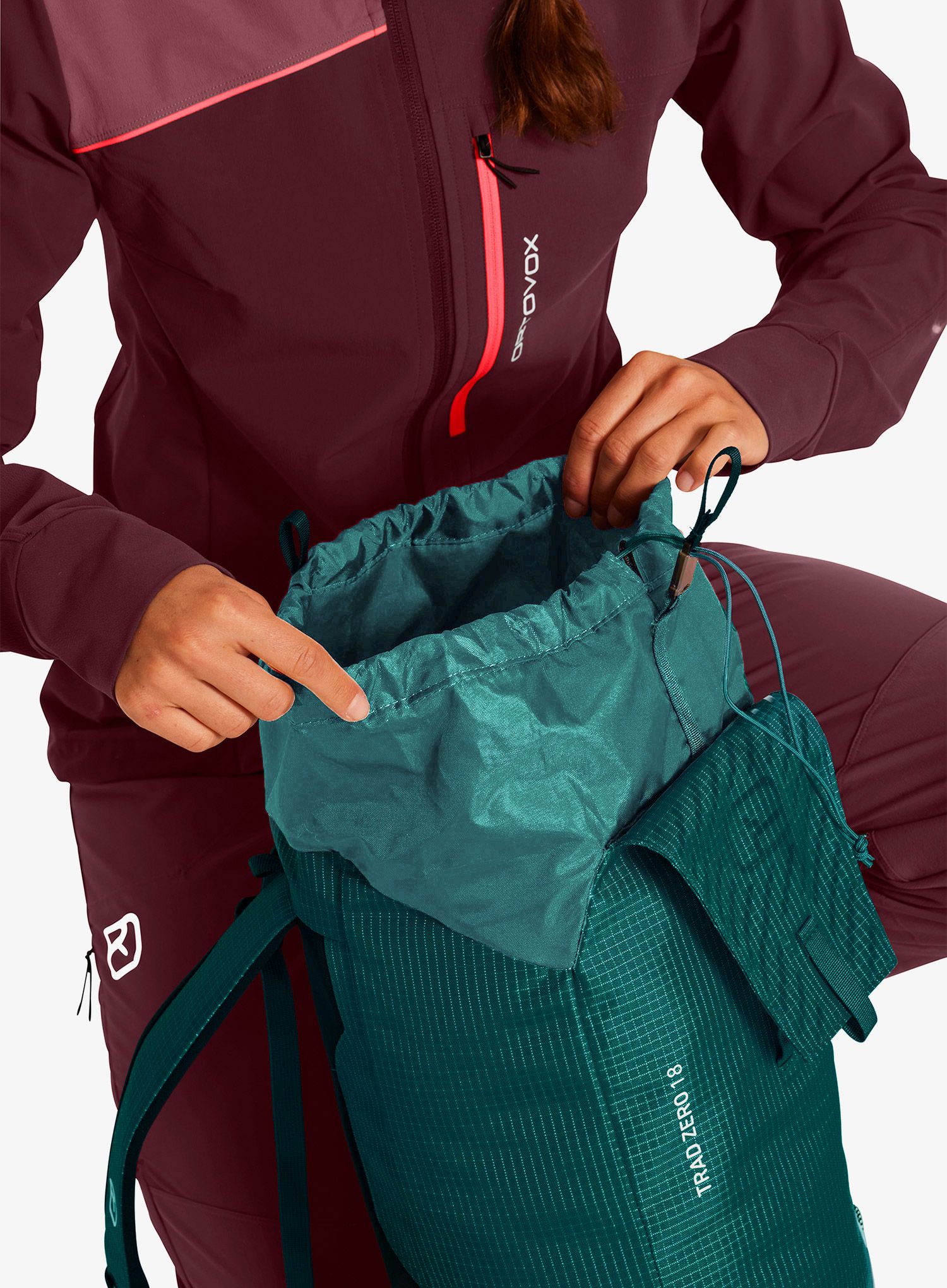 Рюкзак для скелелазіння Ortovox Trad Zero18 - pacific green