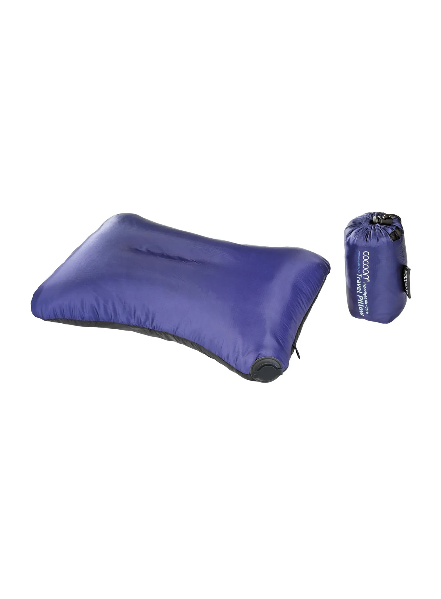 Подушка туристична Cocoon Air-Core Pillow - Hyperlight - black/dark blue