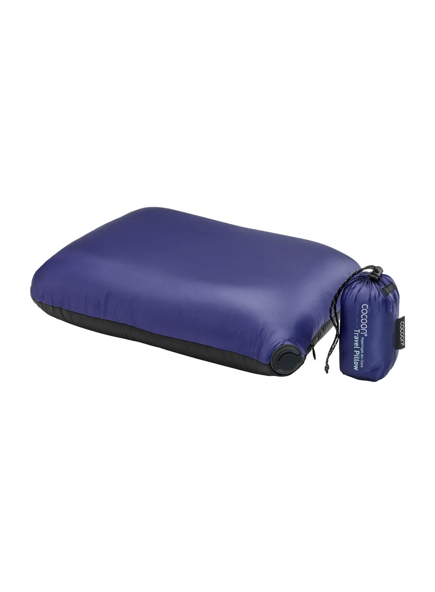 Подушка туристична Cocoon Air-Core Pillow - Microlight - black/dark blue
