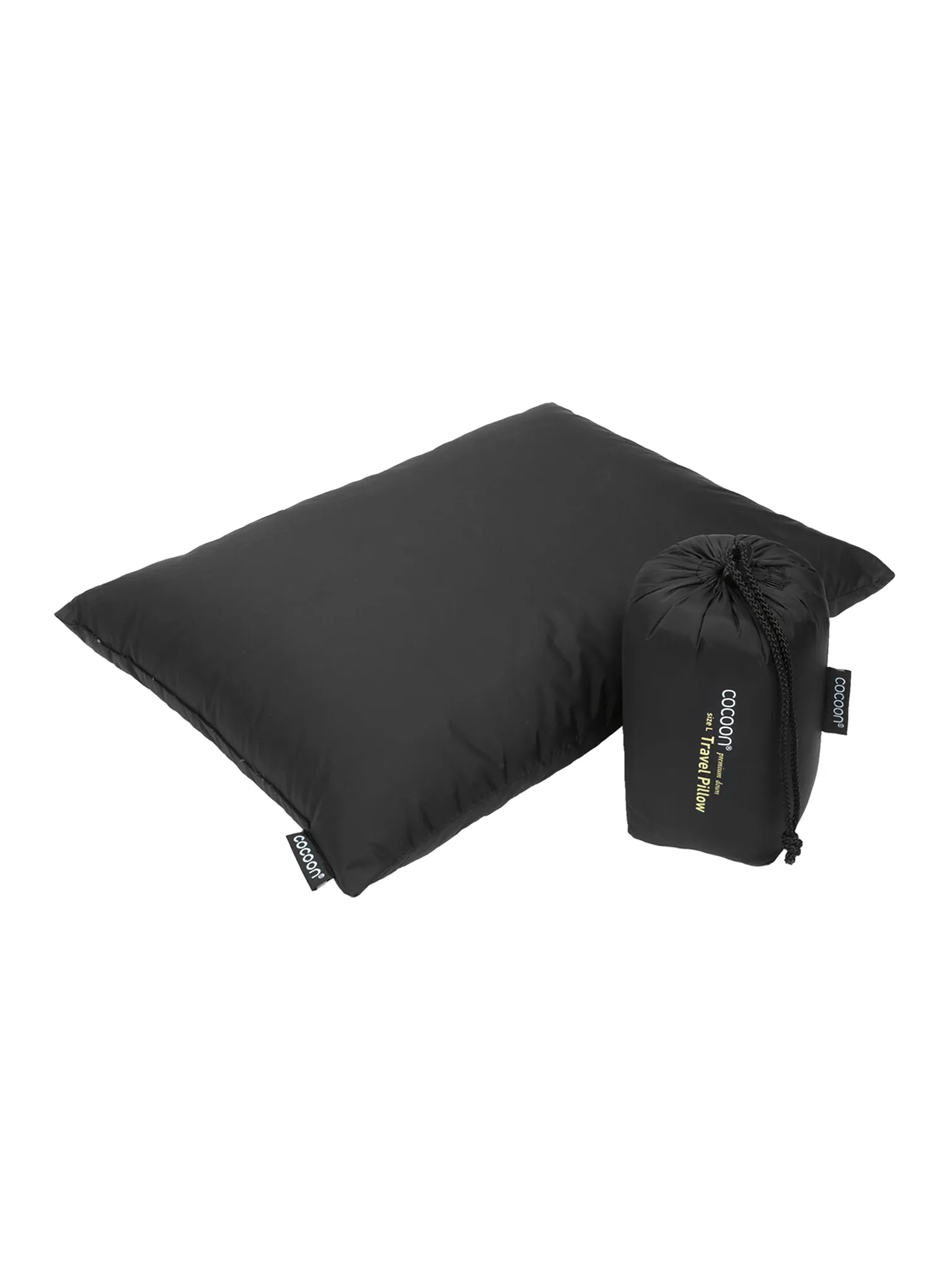 Подушка туристична Cocoon Down Travel Pillow L - charcoal