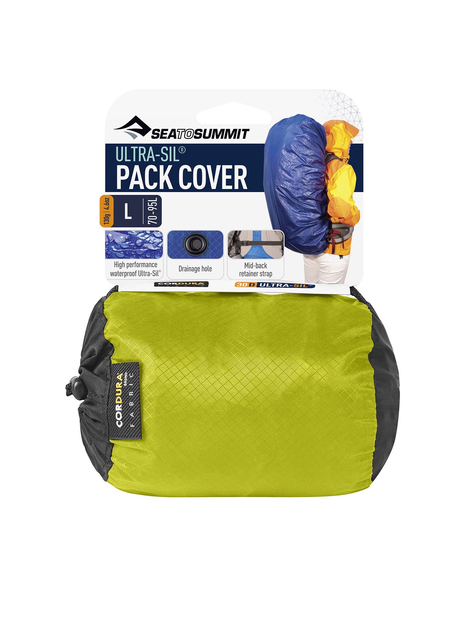 Чохол Sea To Summit Ultra-Sil Pack Cover Large - Fits 70-95 Litre Packs - lime