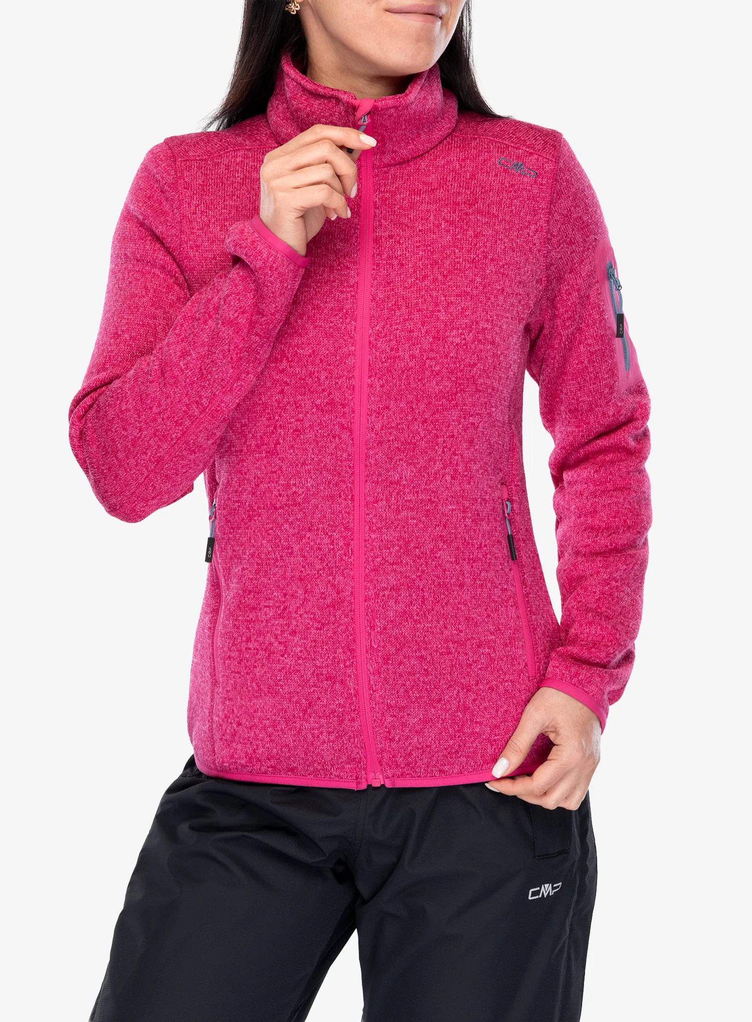 Фліска жіноча CMP Haze Jacket Knitted - magenta/lighter