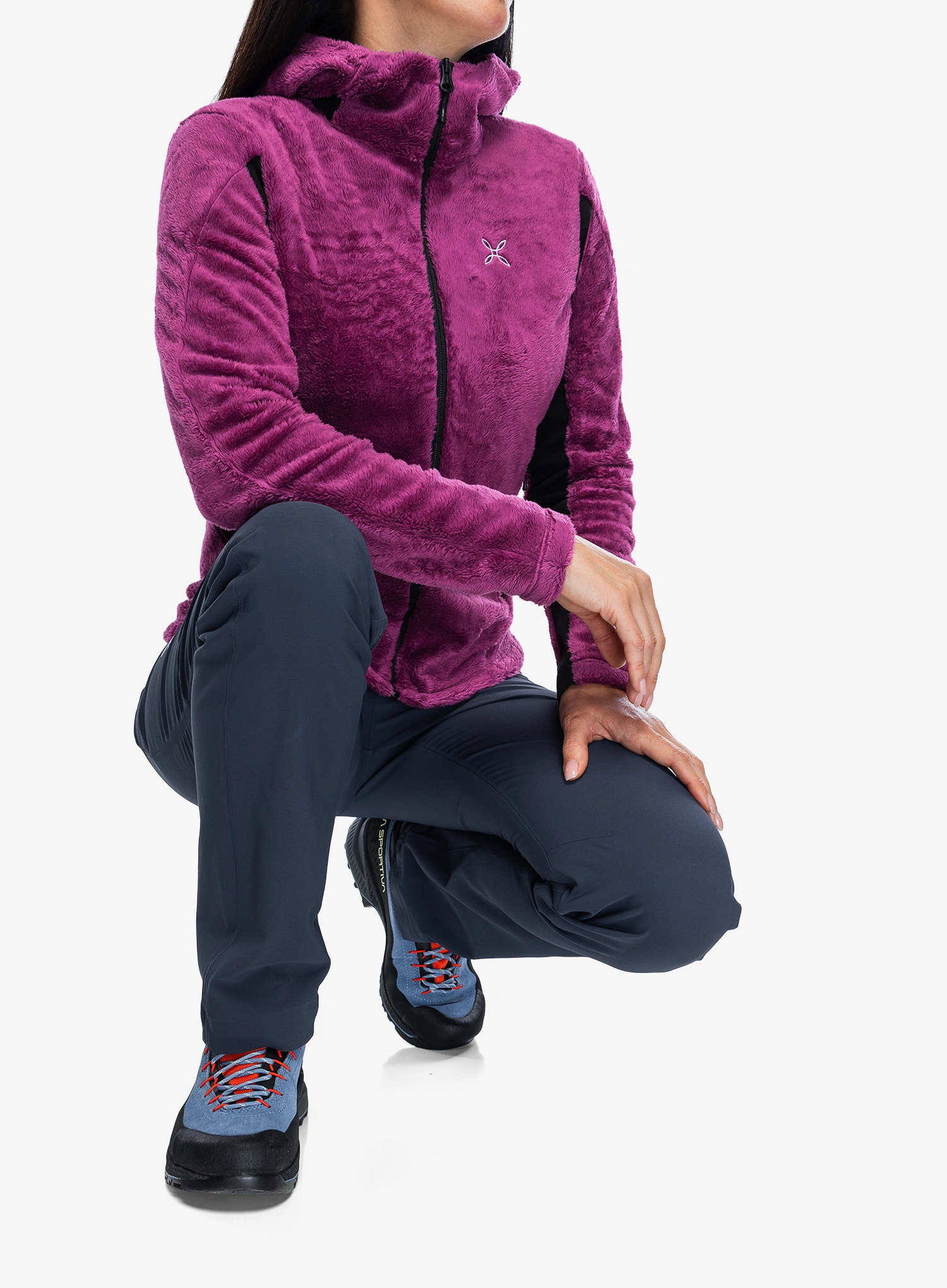 Фліска жіноча Montura Polar Style Hooded JKT - baton rouge